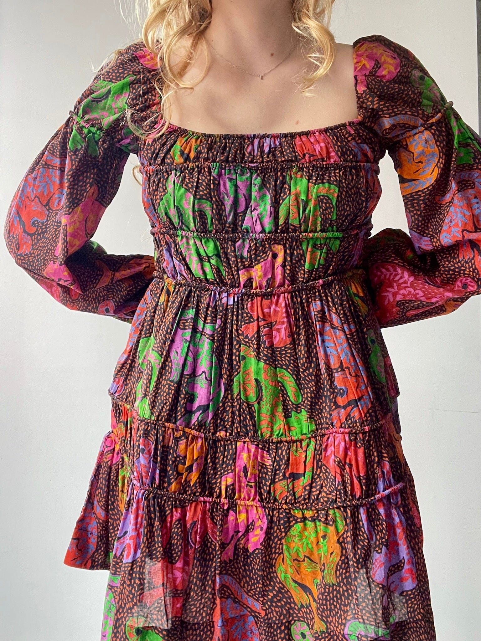 Farm Rio Dress Farm Rio Parade Mini Dress