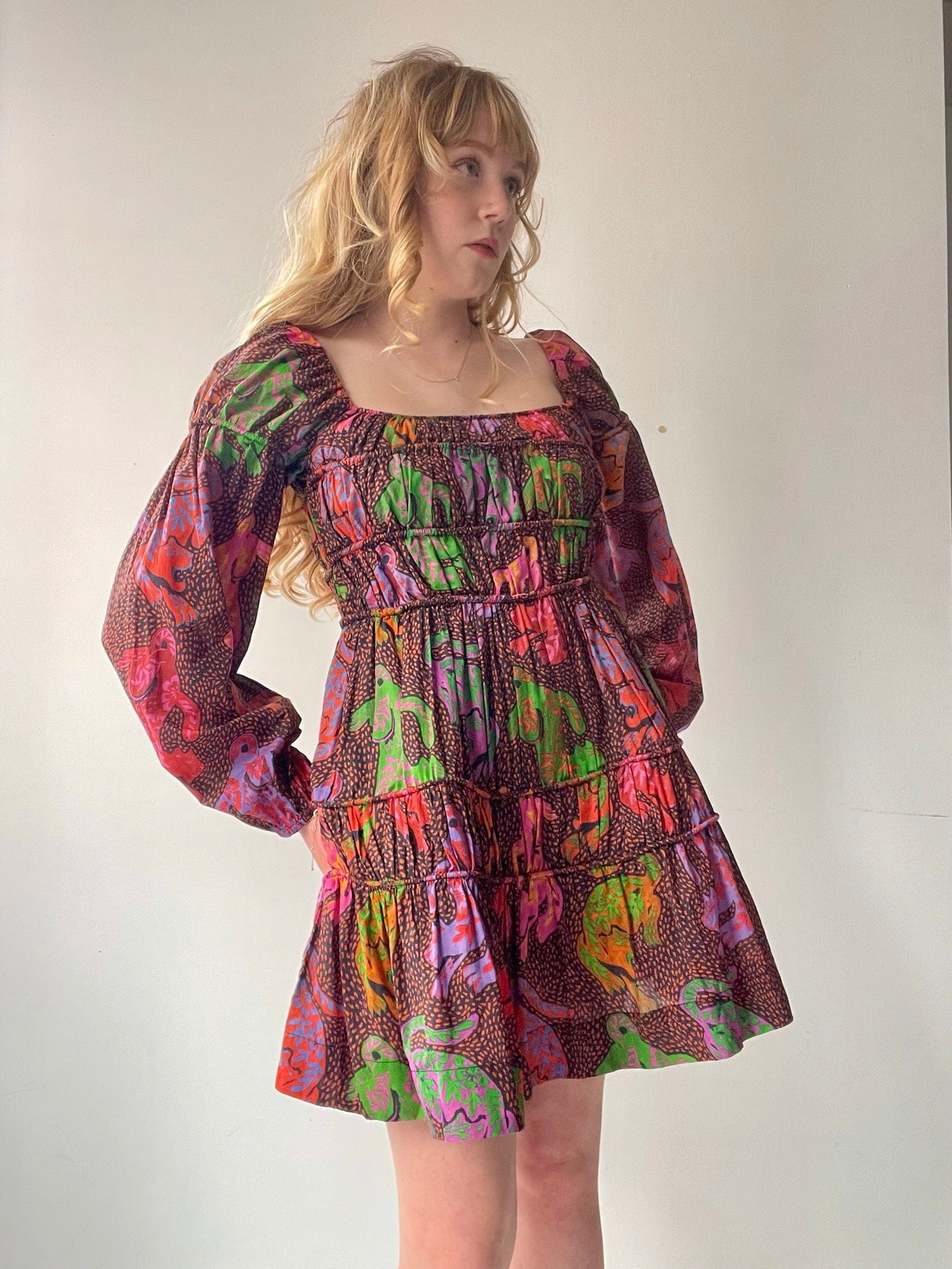 Farm Rio Dress Farm Rio Parade Mini Dress