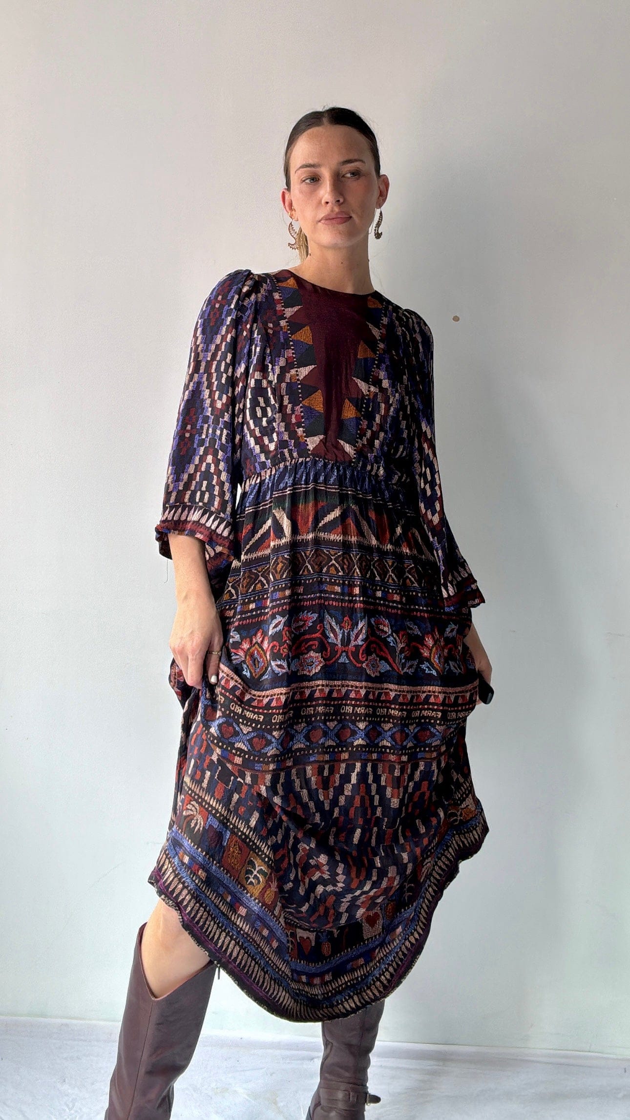 Farm Rio Dress Farm Rio Peace Maxi Dress