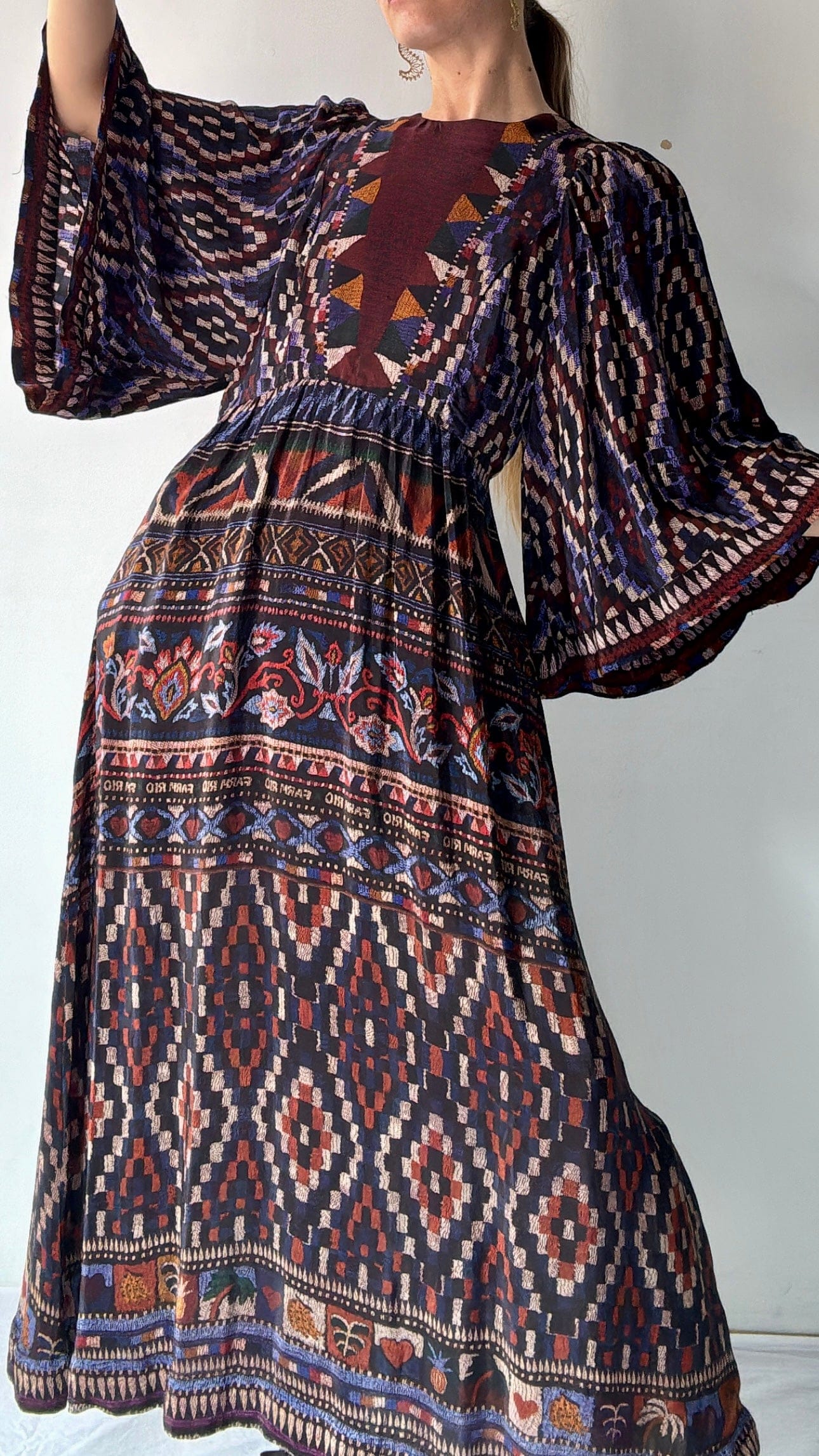 Farm Rio Dress Farm Rio Peace Maxi Dress