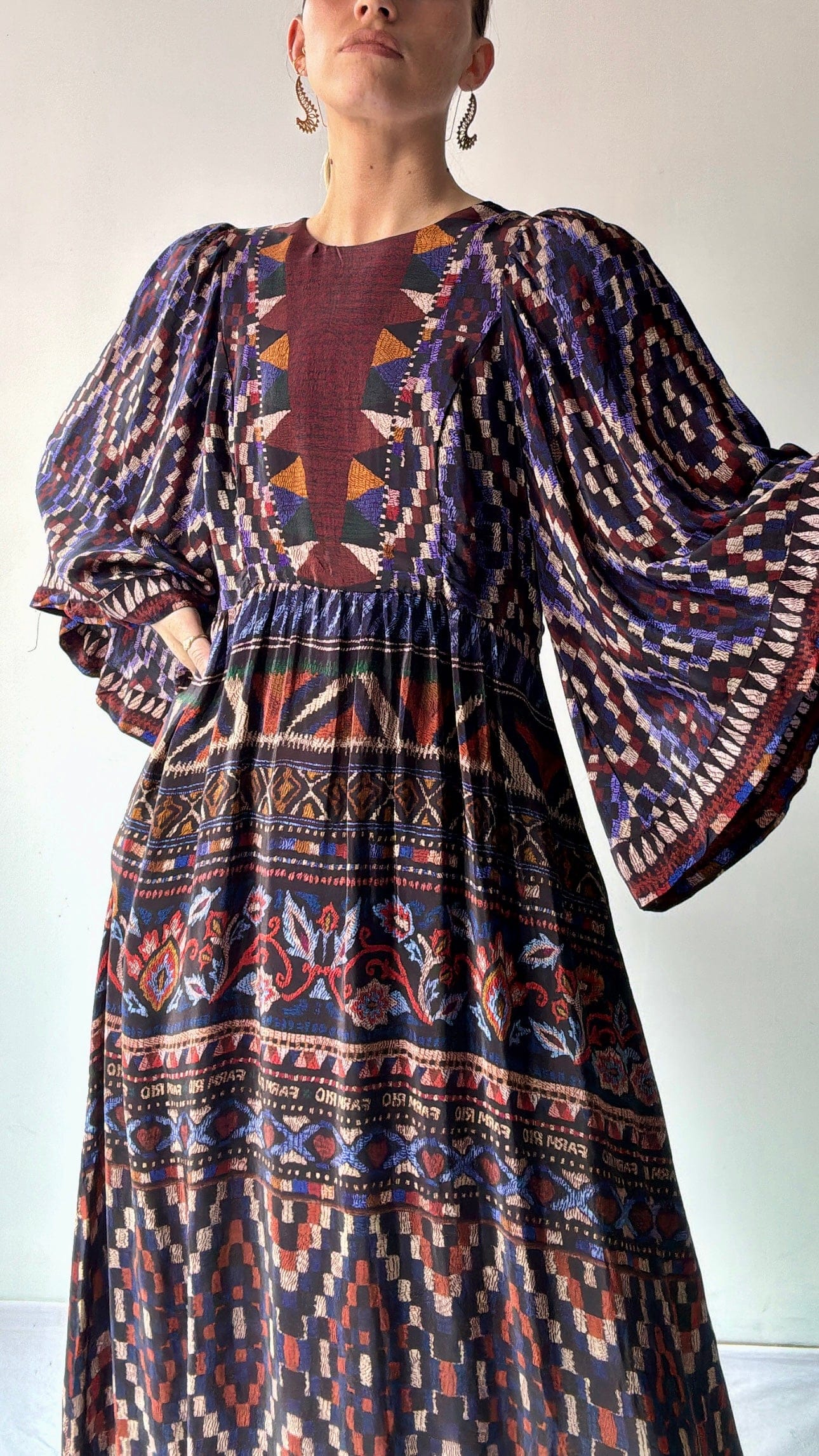 Farm Rio Dress Farm Rio Peace Maxi Dress