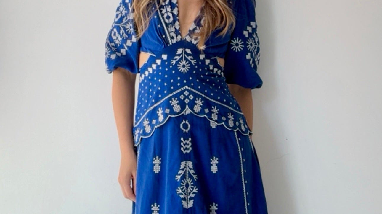 Farm Rio Dress Farm Rio Pineapple Snowflake Dress