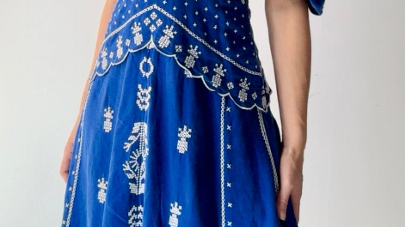 Farm Rio Dress Farm Rio Pineapple Snowflake Dress