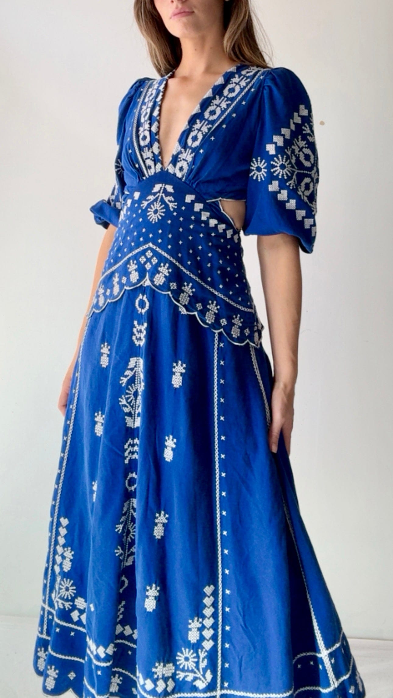 Farm Rio Dress Farm Rio Pineapple Snowflake Dress