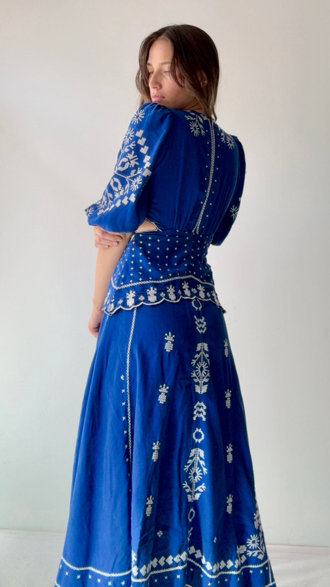 Farm Rio Dress Farm Rio Pineapple Snowflake Dress