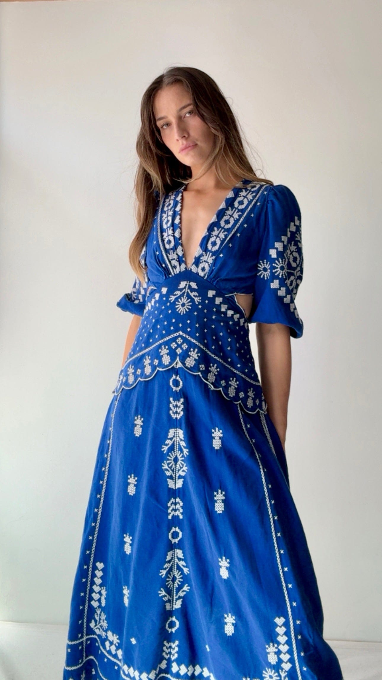 Farm Rio Dress Farm Rio Pineapple Snowflake Dress