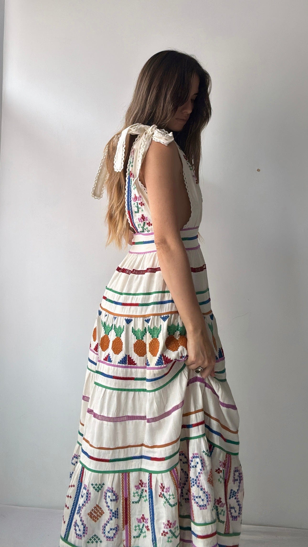 Farm Rio Dress Farm Rio Pineapple Star Maxi Dress