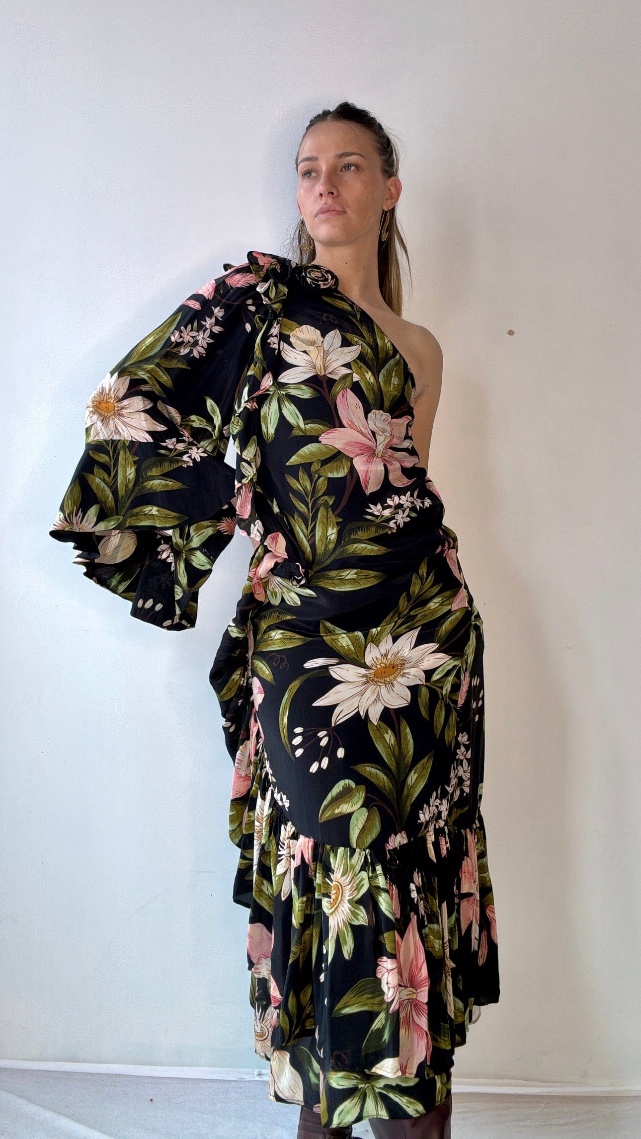 Farm Rio Dress Farm Rio Rosette Maxi Dress