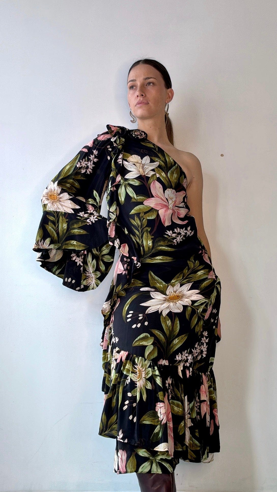 Farm Rio Dress Farm Rio Rosette Maxi Dress