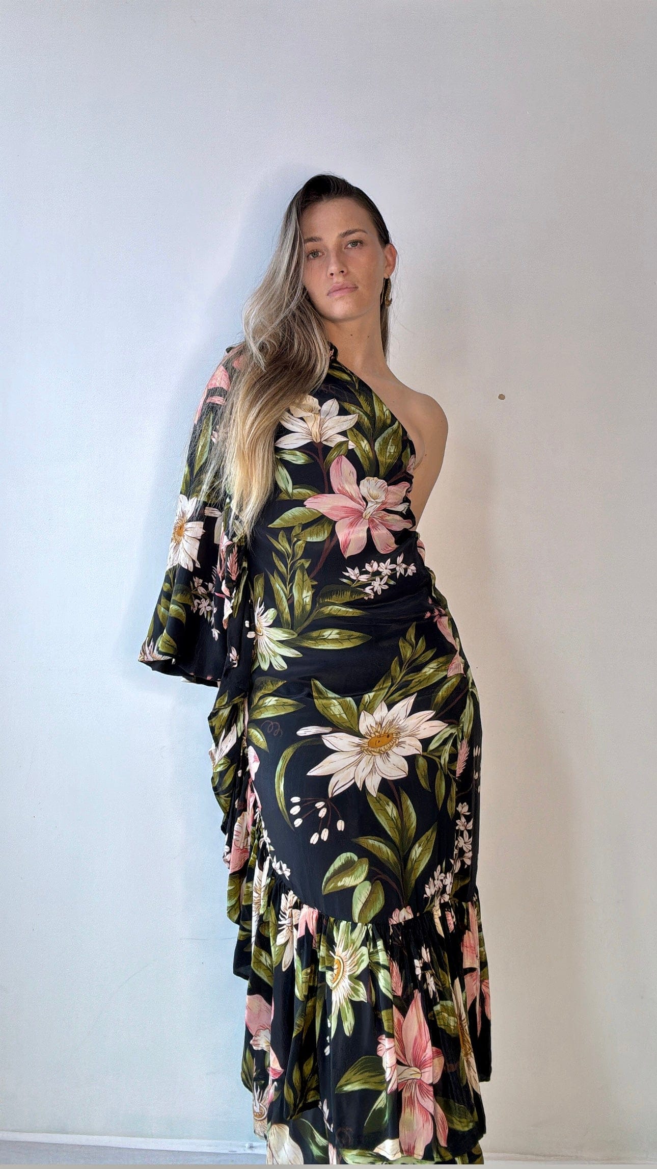 Farm Rio Dress Farm Rio Rosette Maxi Dress