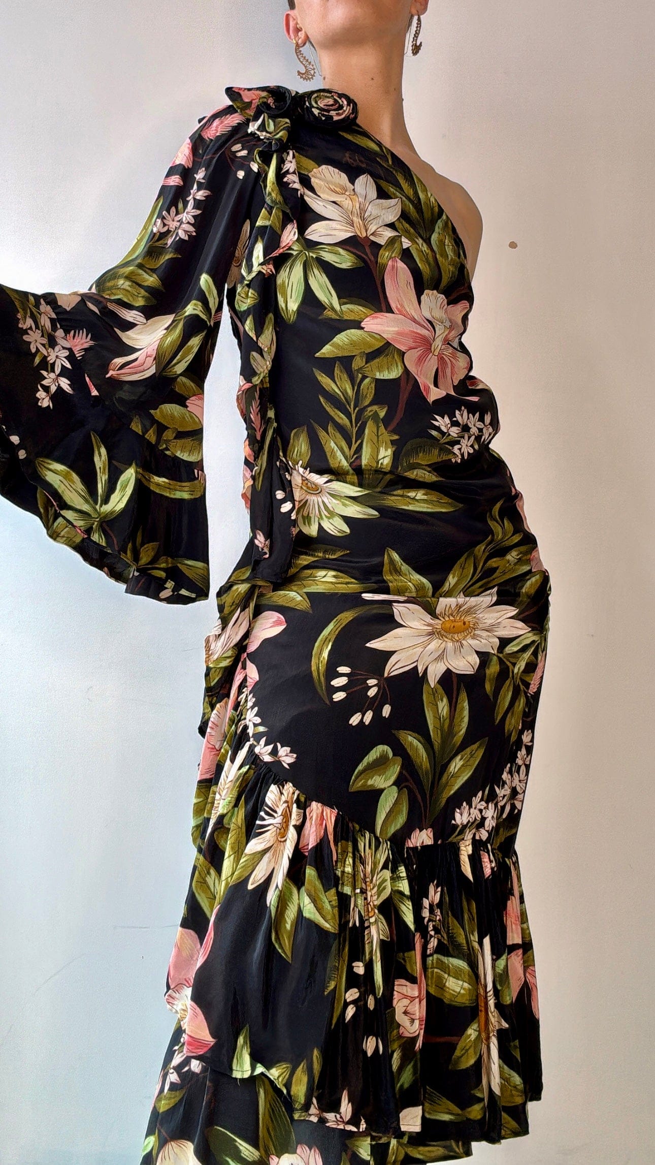 Farm Rio Dress Farm Rio Rosette Maxi Dress