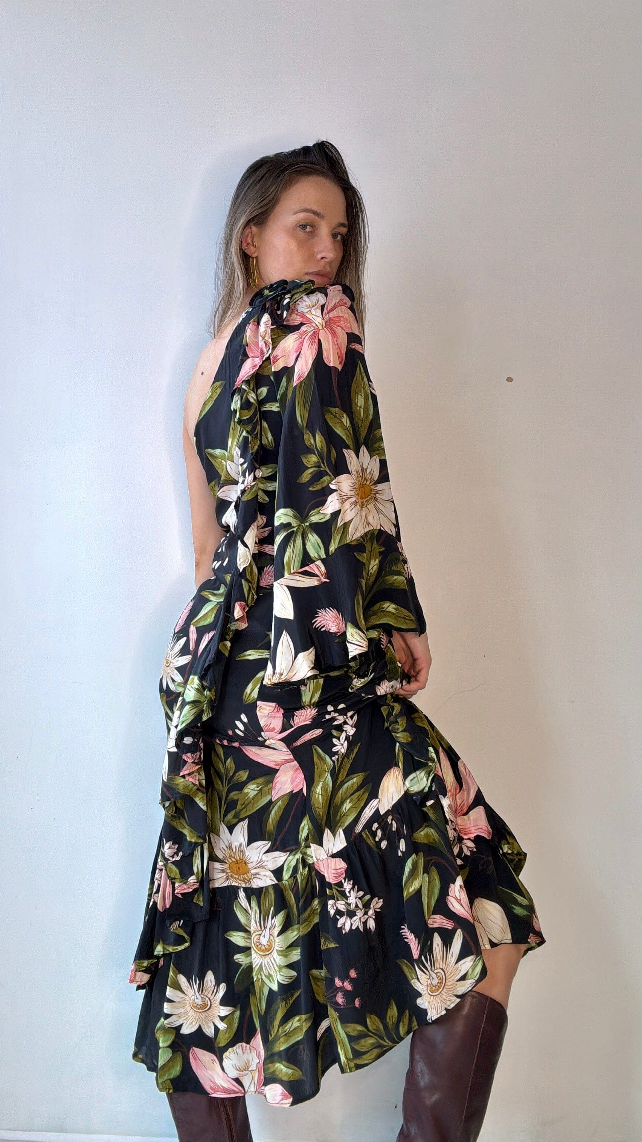 Farm Rio Dress Farm Rio Rosette Maxi Dress