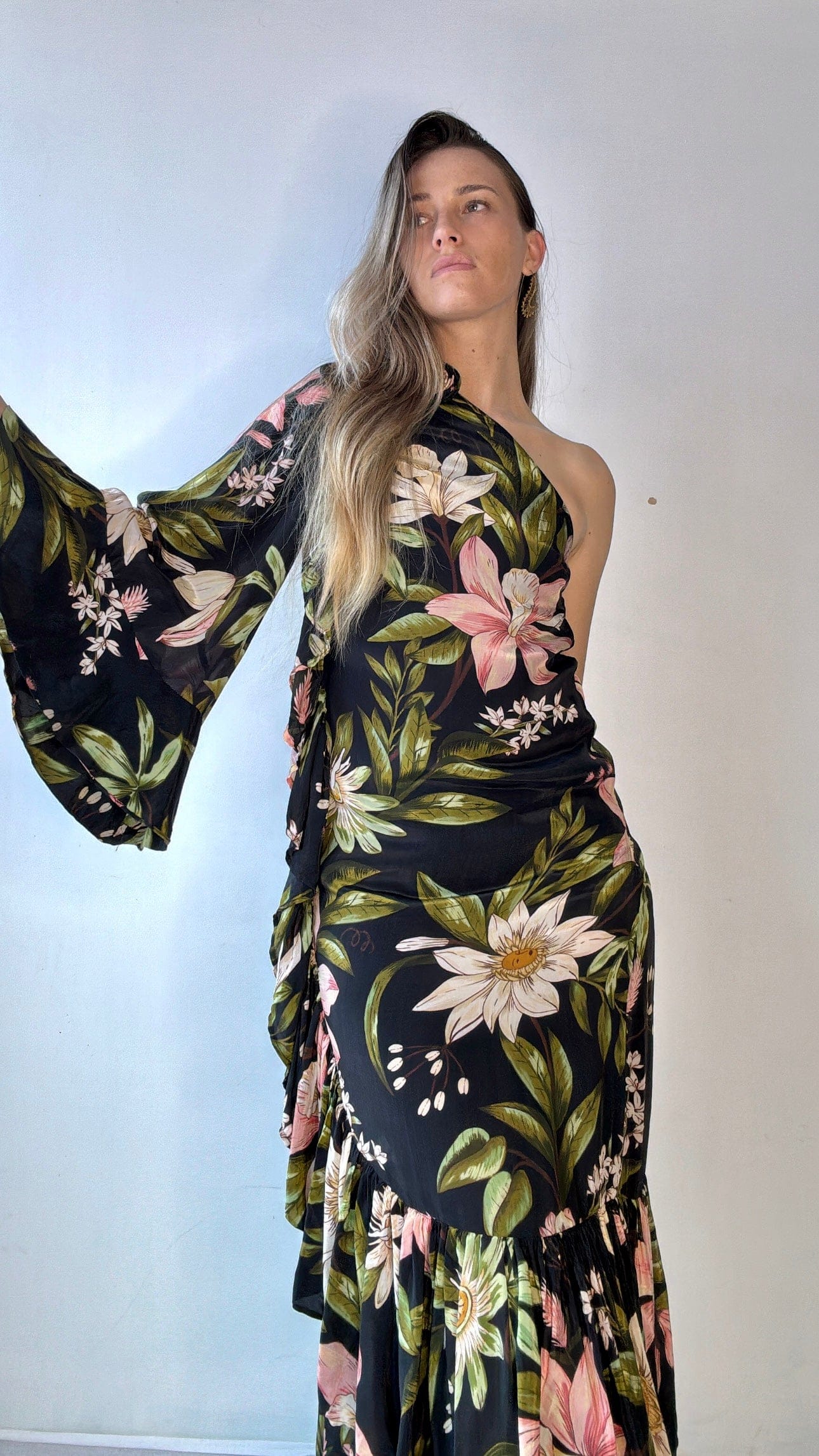 Farm Rio Dress Farm Rio Rosette Maxi Dress