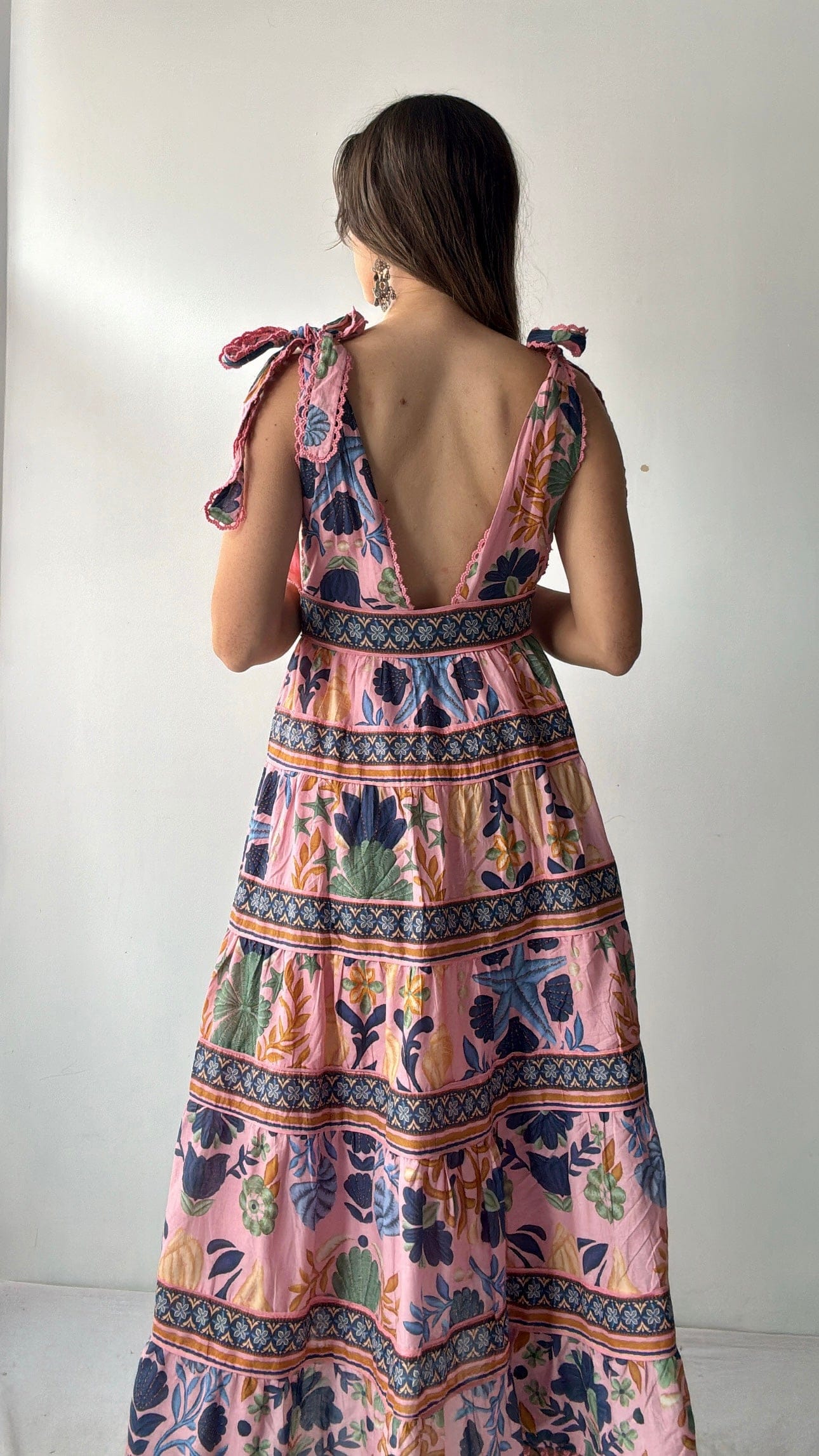 Farm Rio Dress Farm Rio Shells Midi Dress