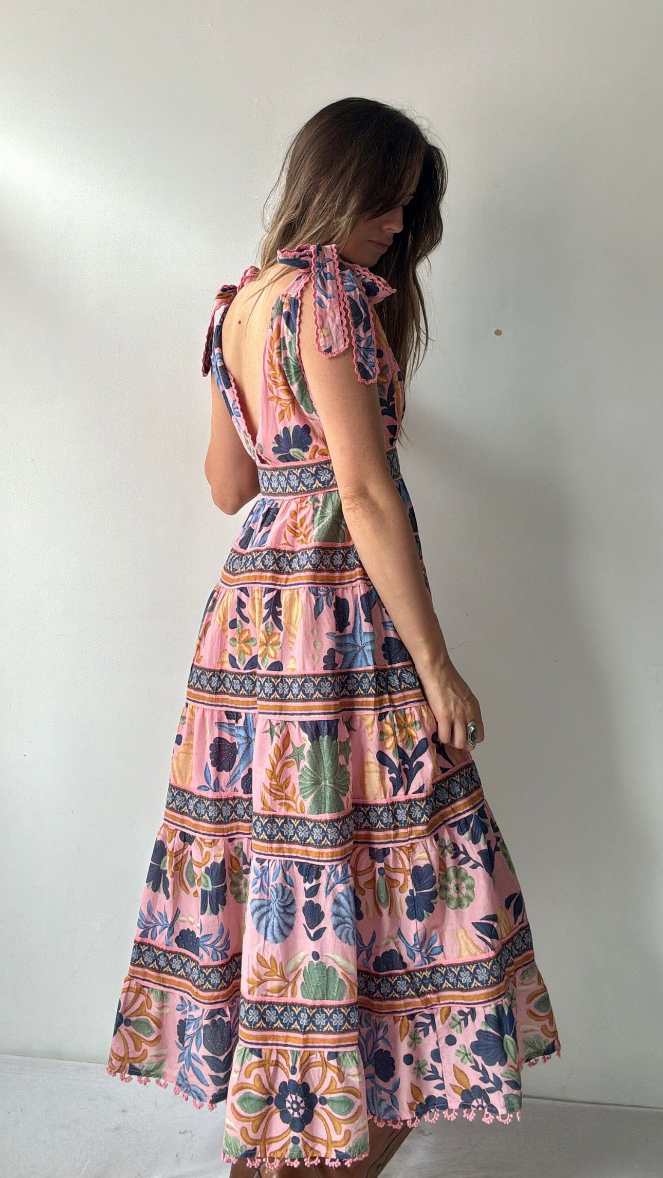 Farm Rio Dress Farm Rio Shells Midi Dress