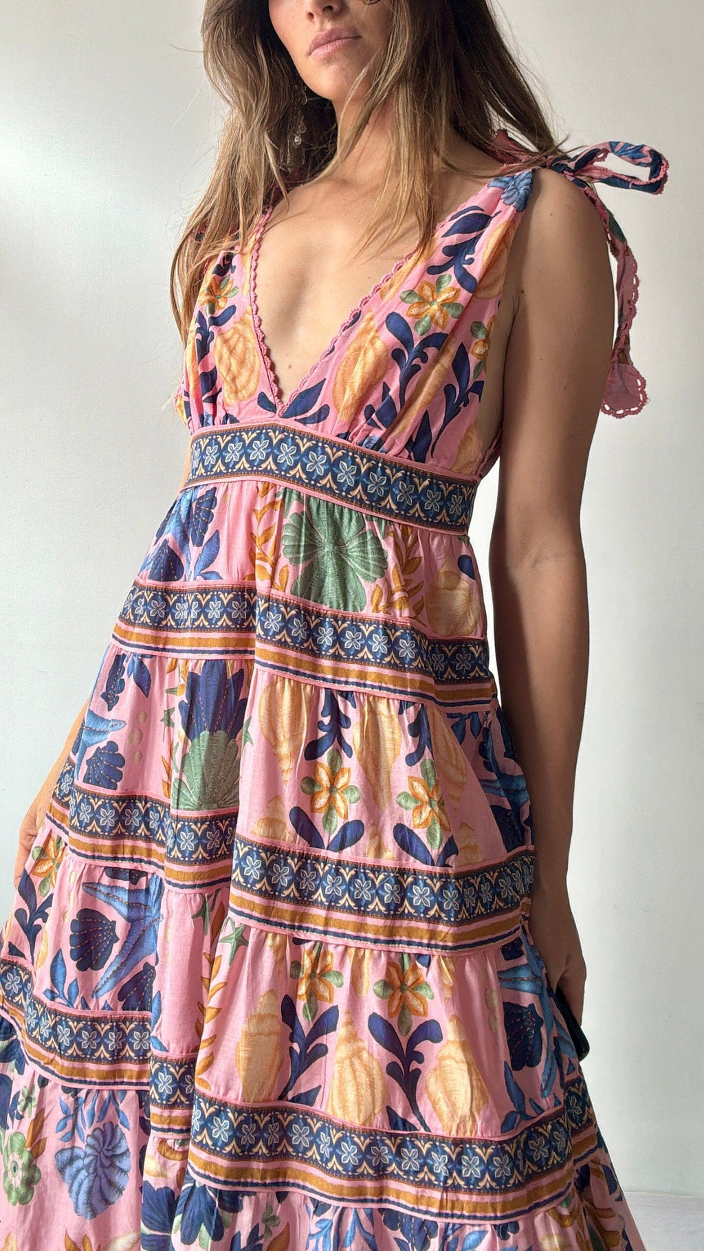 Farm Rio Shells Midi Dress, Farm Rio