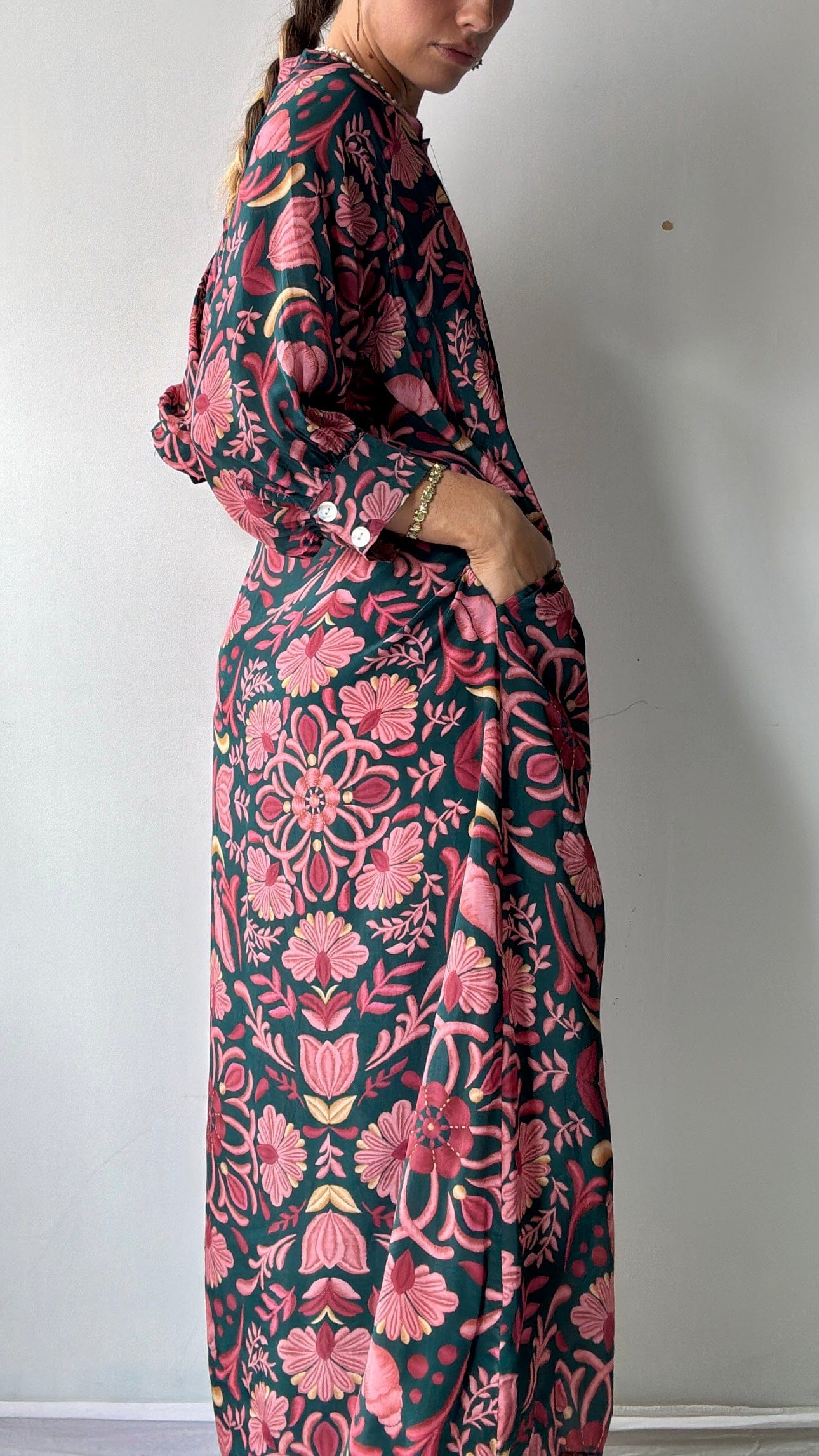 Farm Rio Farm Rio Alexia Dress Teal