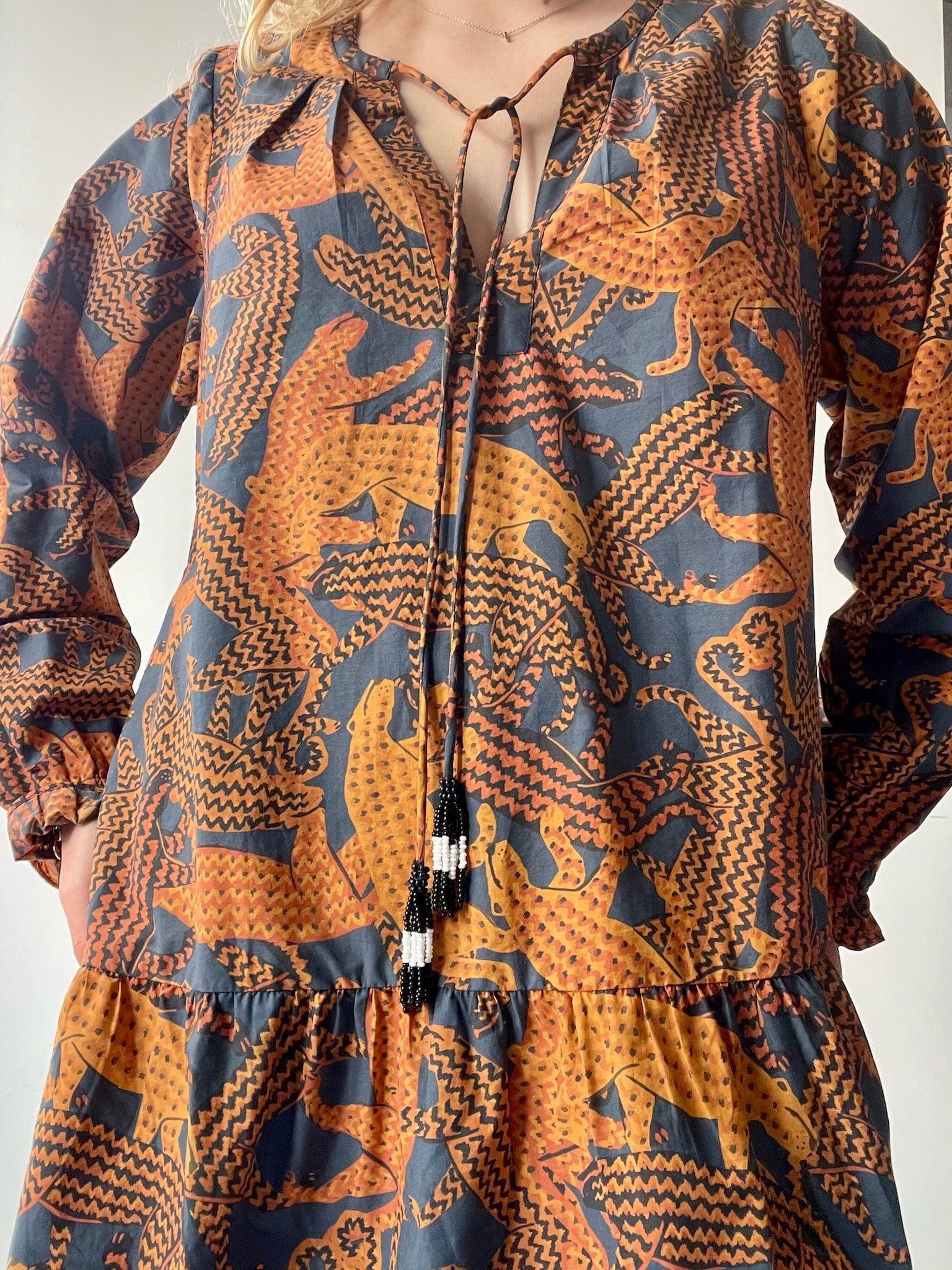 Farm Rio Farm Rio Big Cat Dress