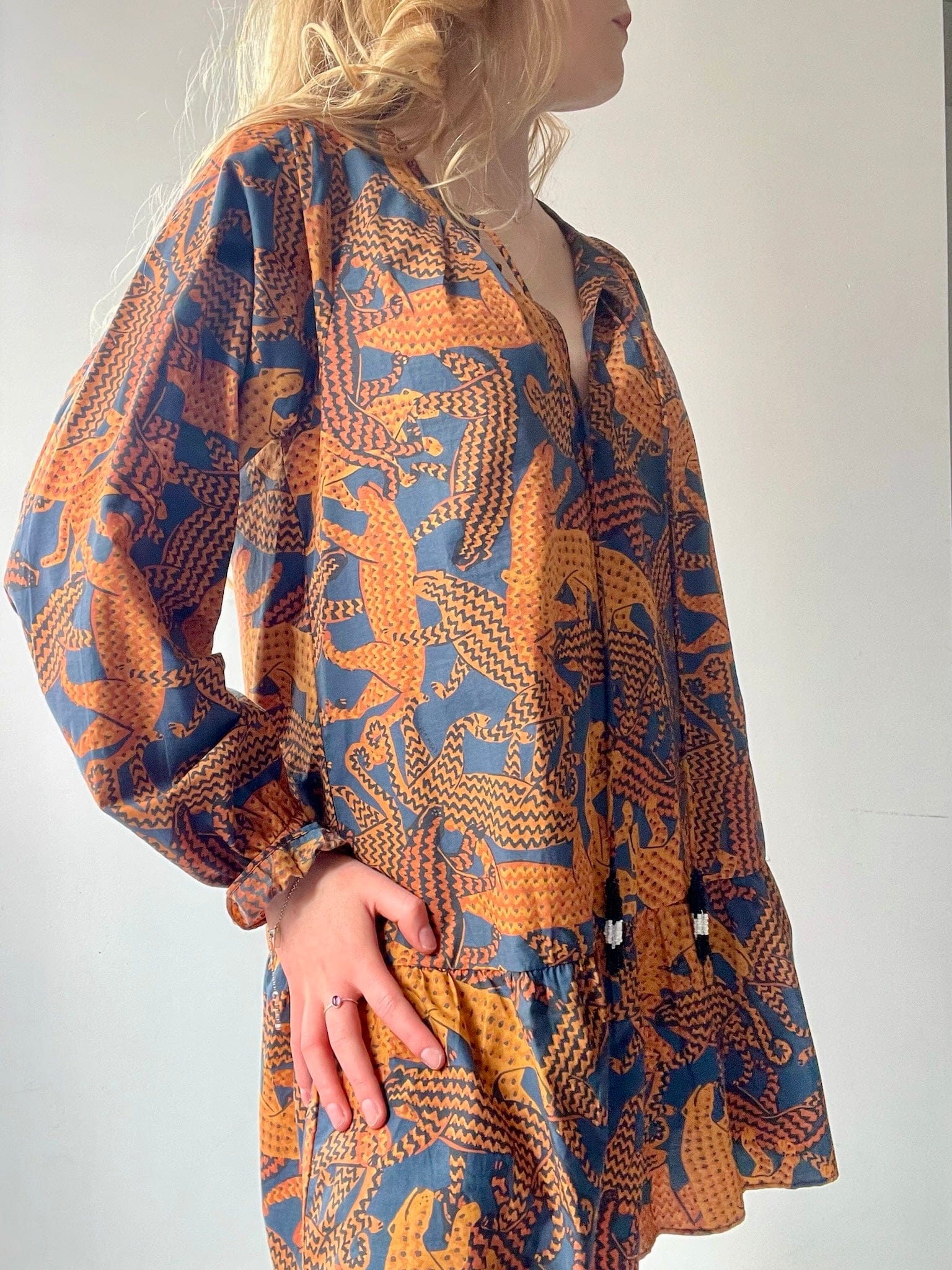 Farm Rio Farm Rio Big Cat Dress