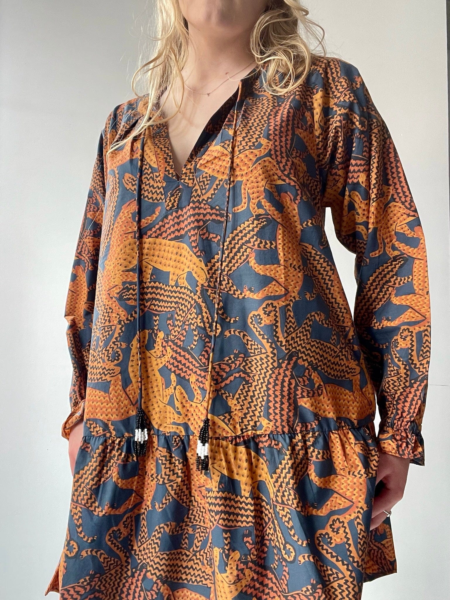 Farm Rio Farm Rio Big Cat Dress