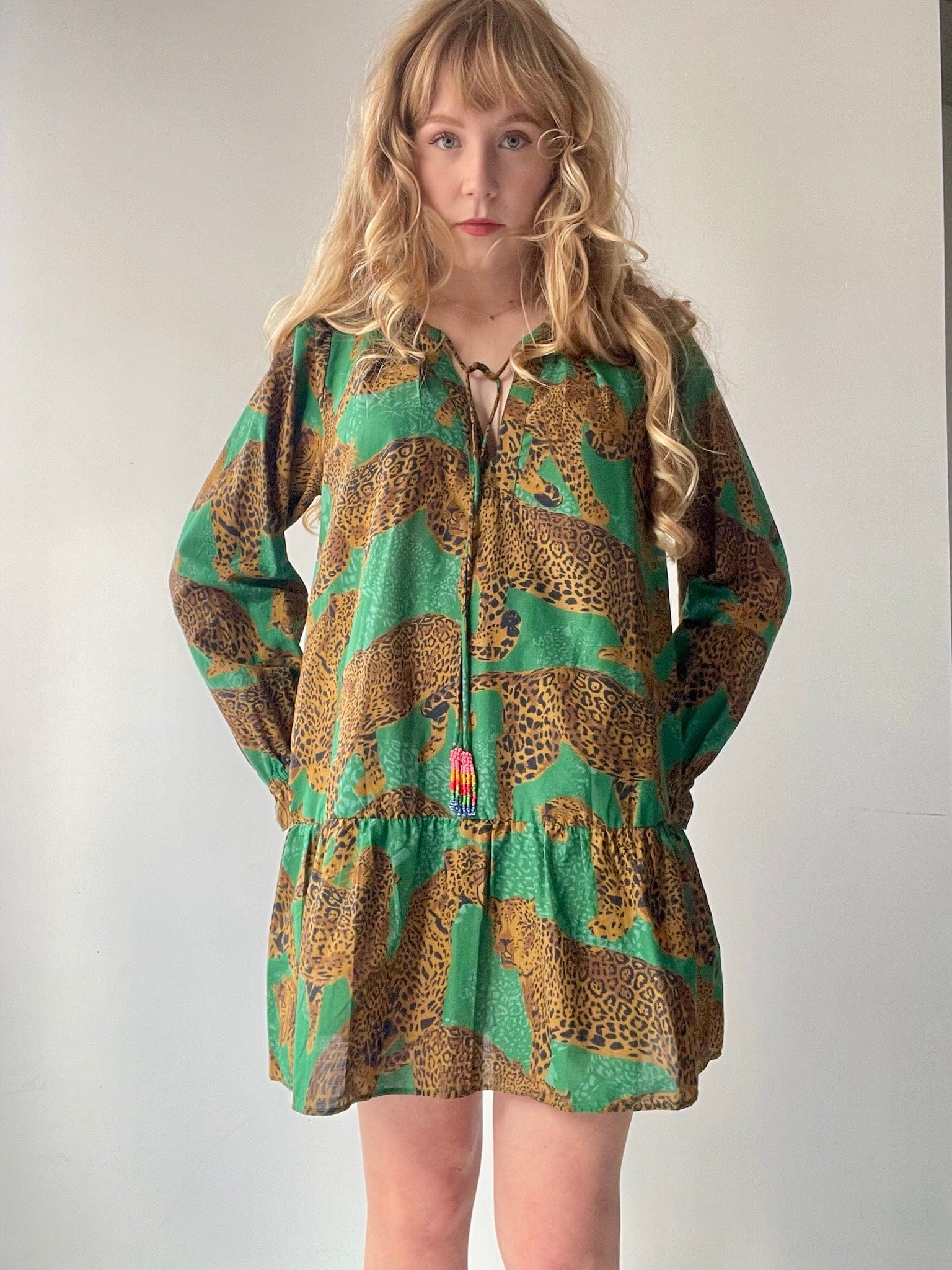Farm Rio Farm Rio Big Cat Jungle Dress
