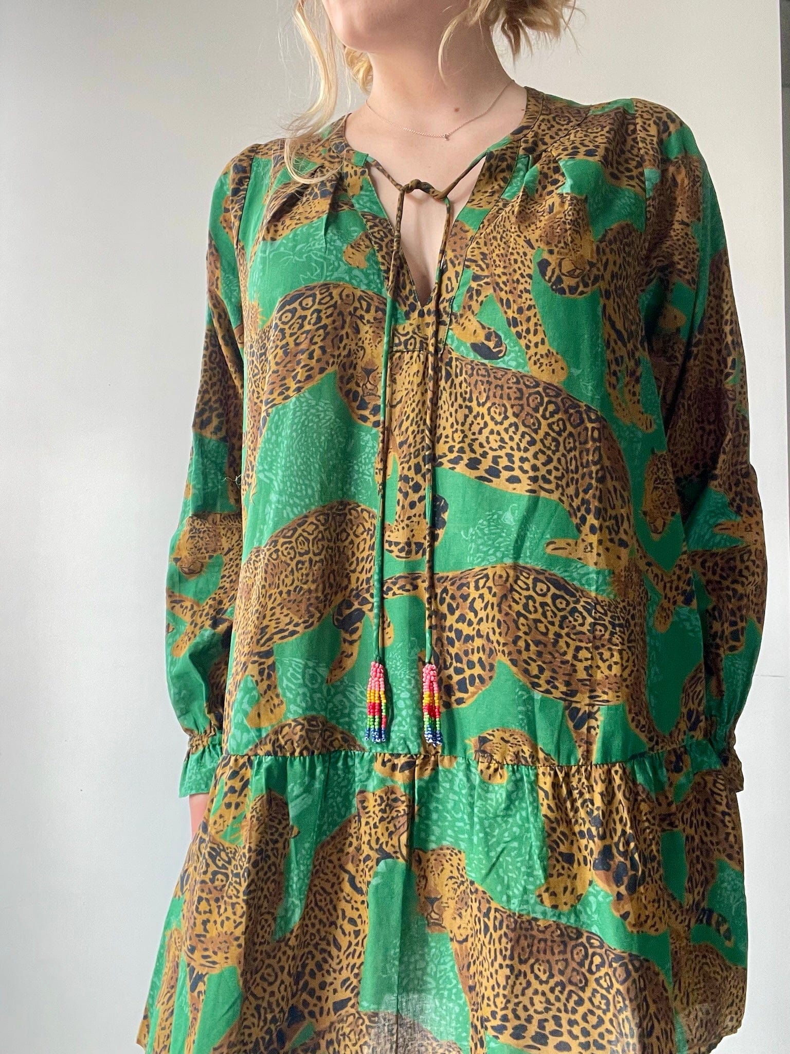 Farm Rio Farm Rio Big Cat Jungle Dress