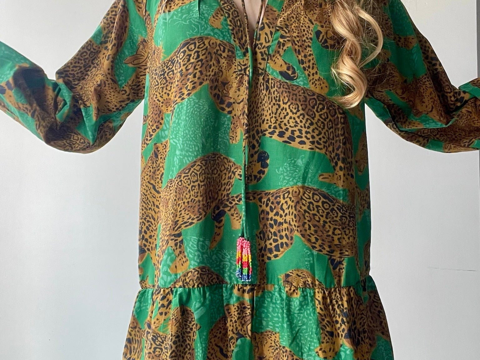 Farm Rio Farm Rio Big Cat Jungle Dress