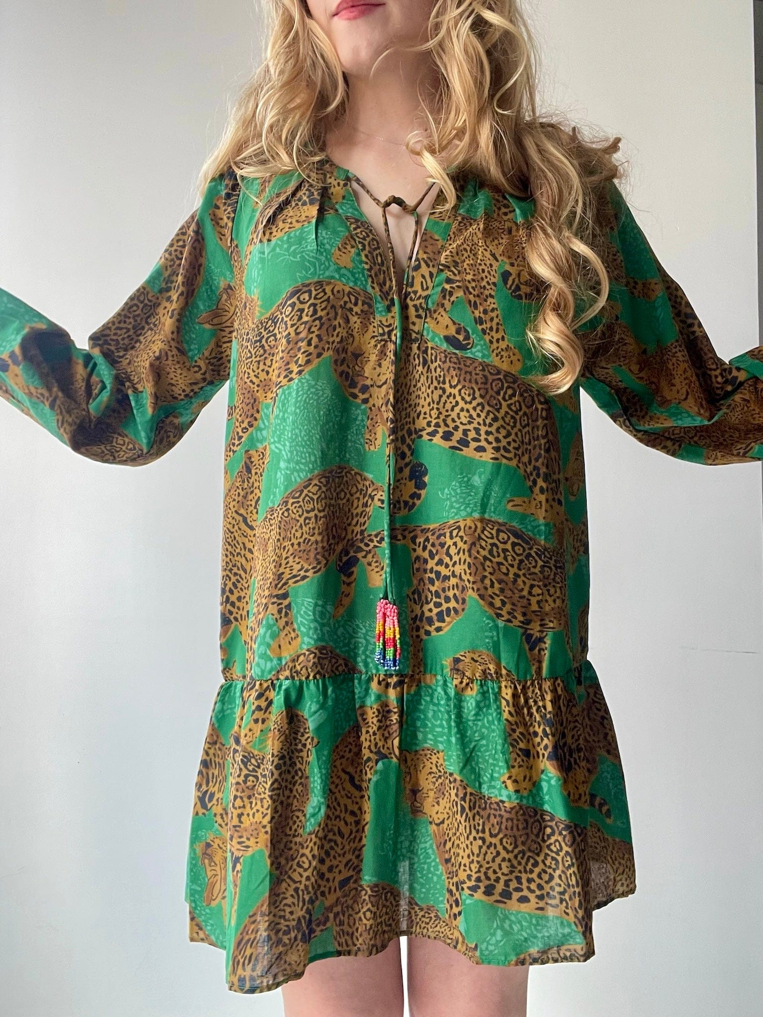 Farm Rio Farm Rio Big Cat Jungle Dress