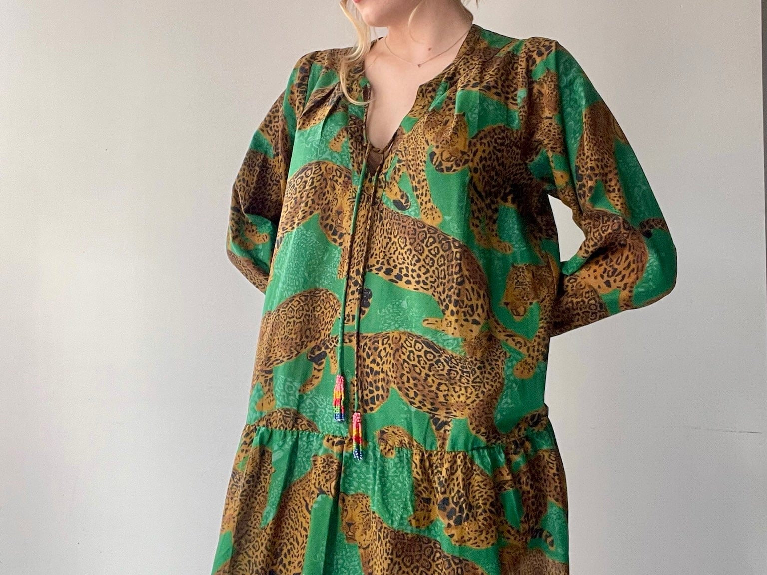 Farm Rio Farm Rio Big Cat Jungle Dress