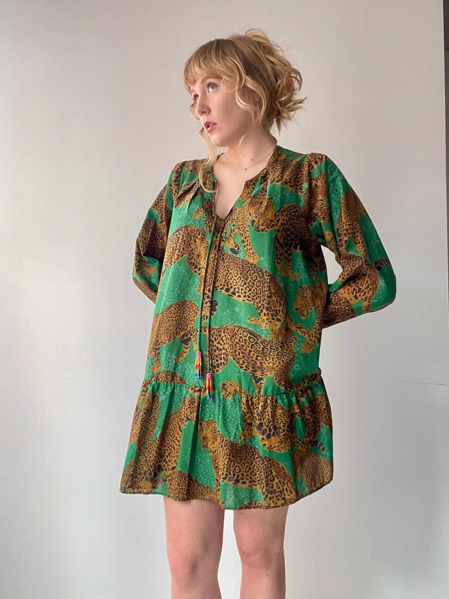 Farm Rio Farm Rio Big Cat Jungle Dress
