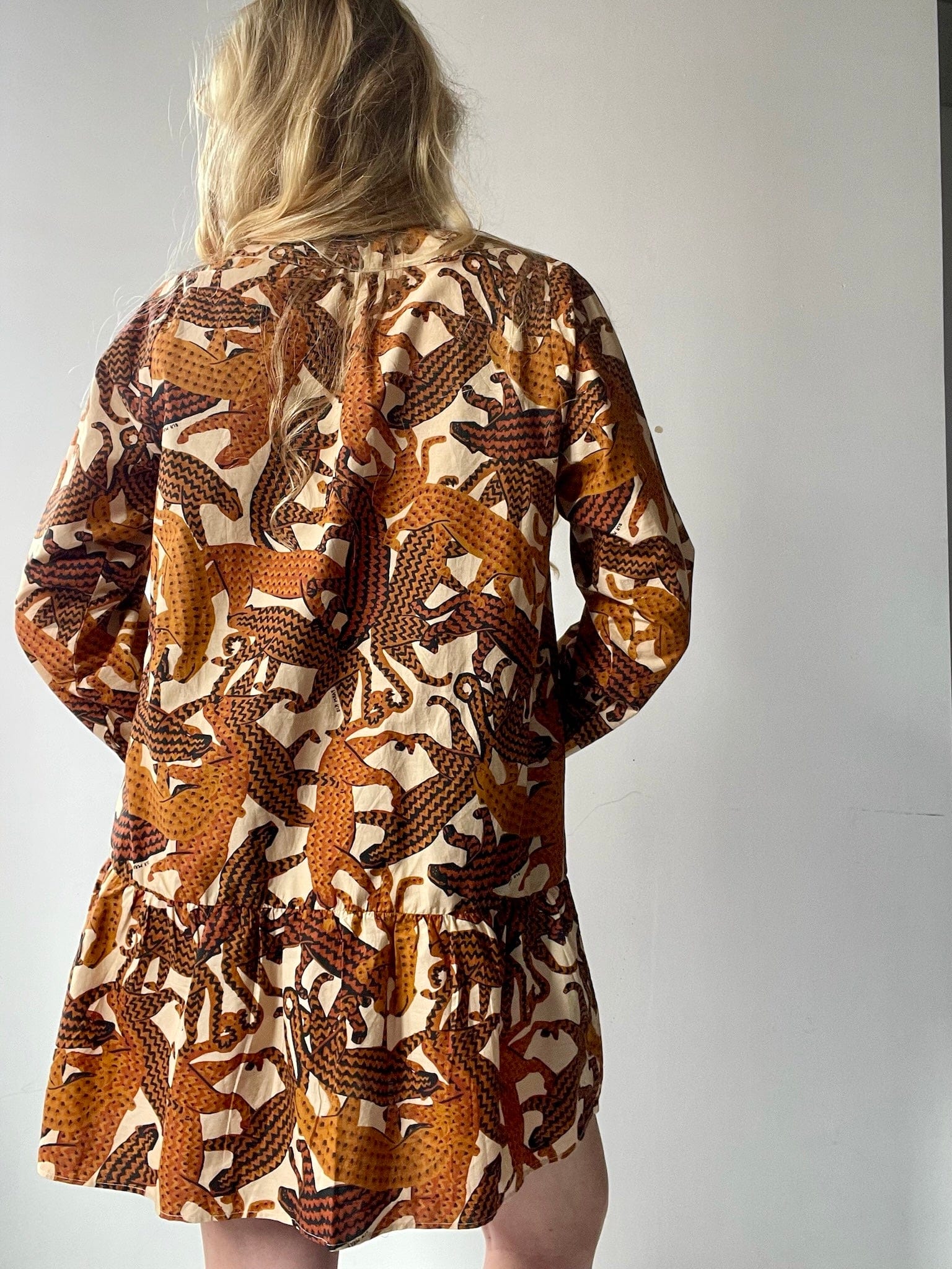 Farm Rio Farm Rio Big Cat Safari Dress