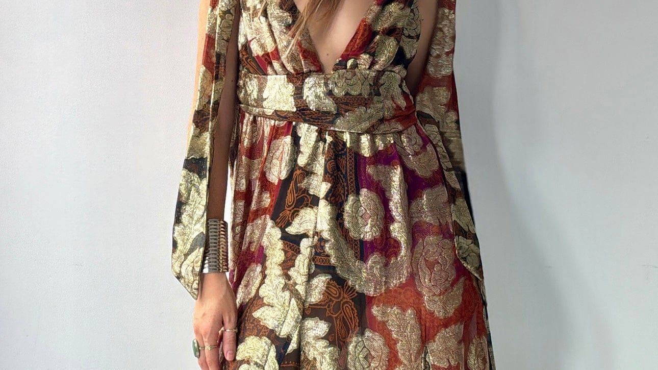 Farm Rio Farm Rio Golden Goddess Dress