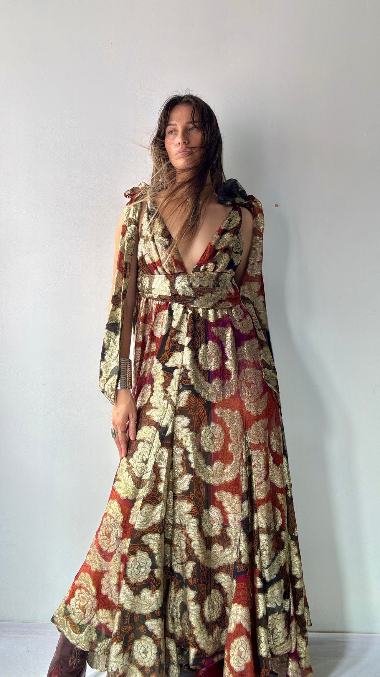 Farm Rio Farm Rio Golden Goddess Dress