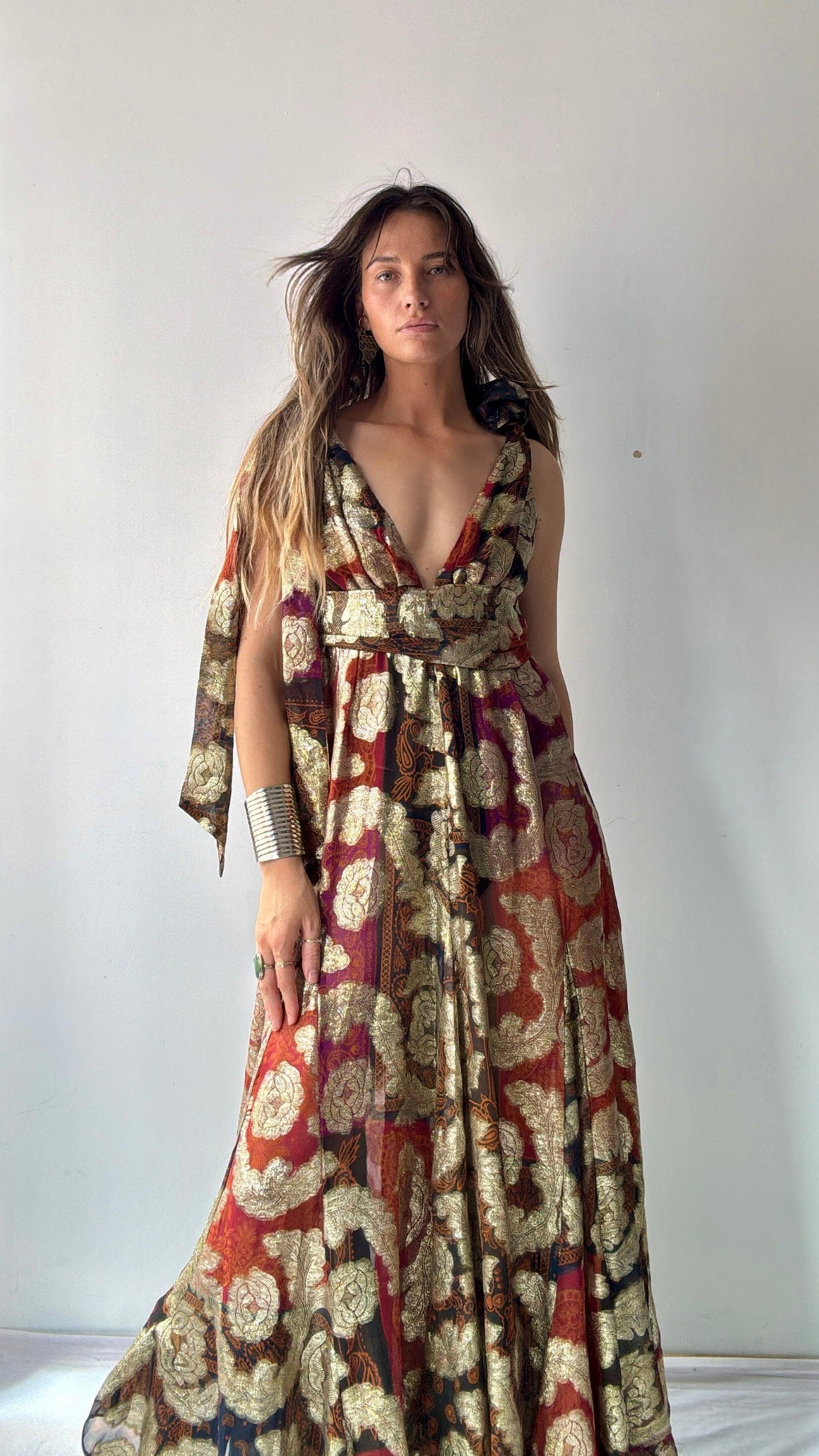 Farm Rio Farm Rio Golden Goddess Dress