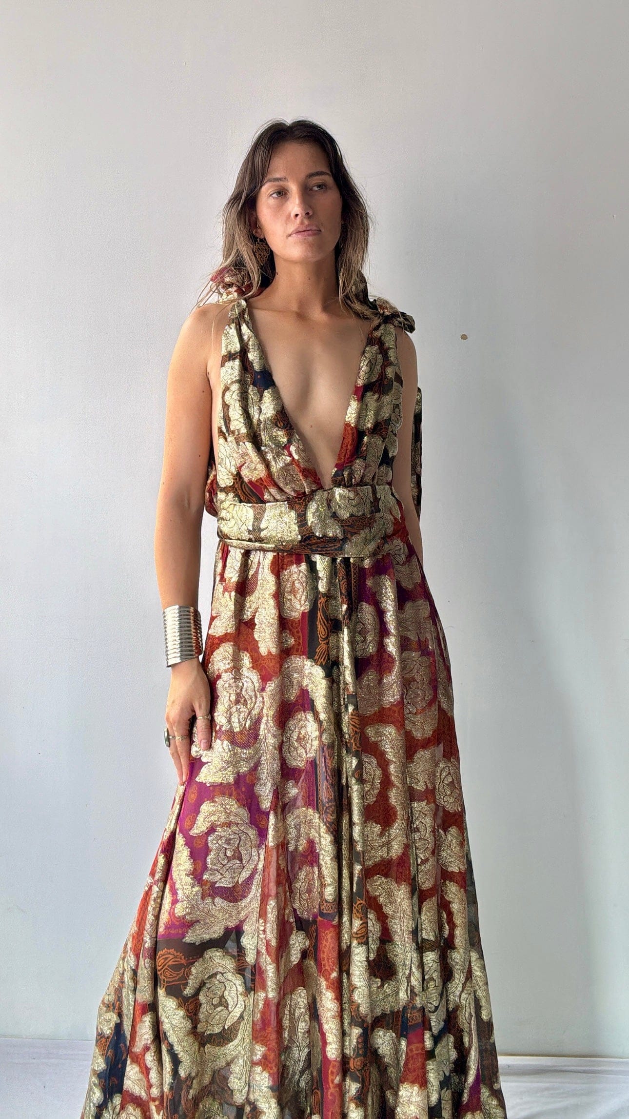 Farm Rio Farm Rio Golden Goddess Dress