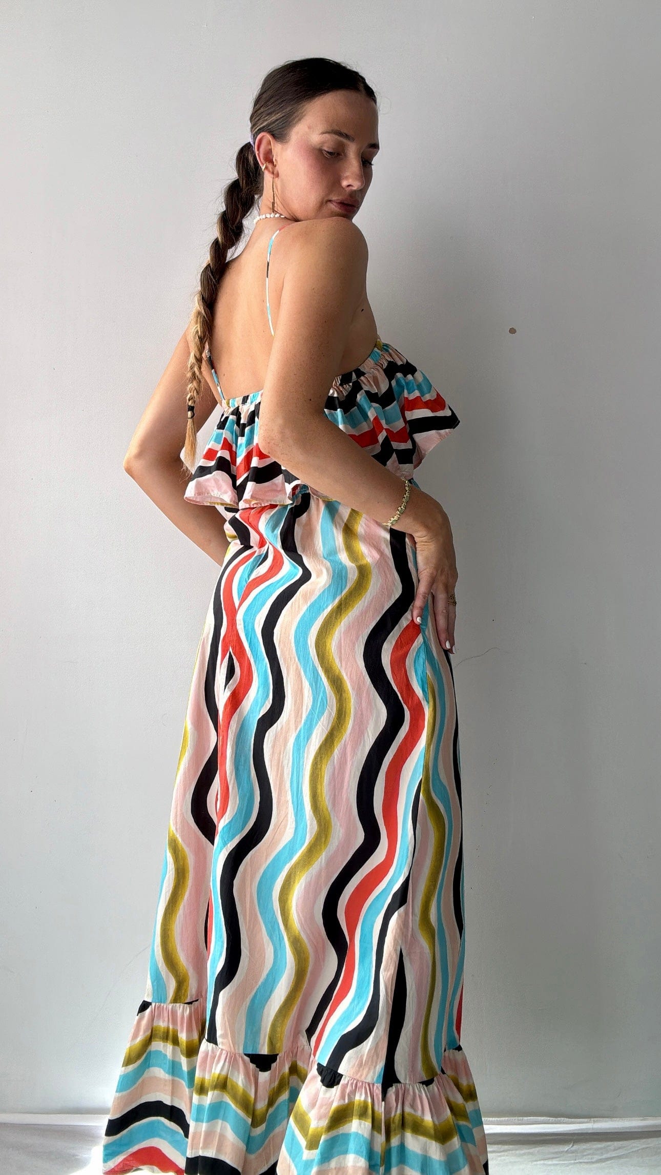 Farm Rio Farm Rio Lines Dress