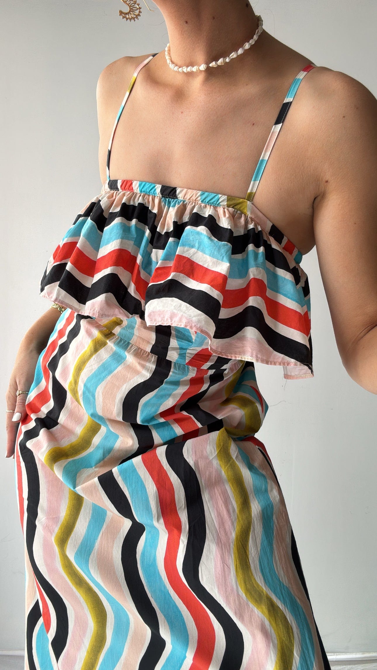 Farm Rio Farm Rio Lines Dress