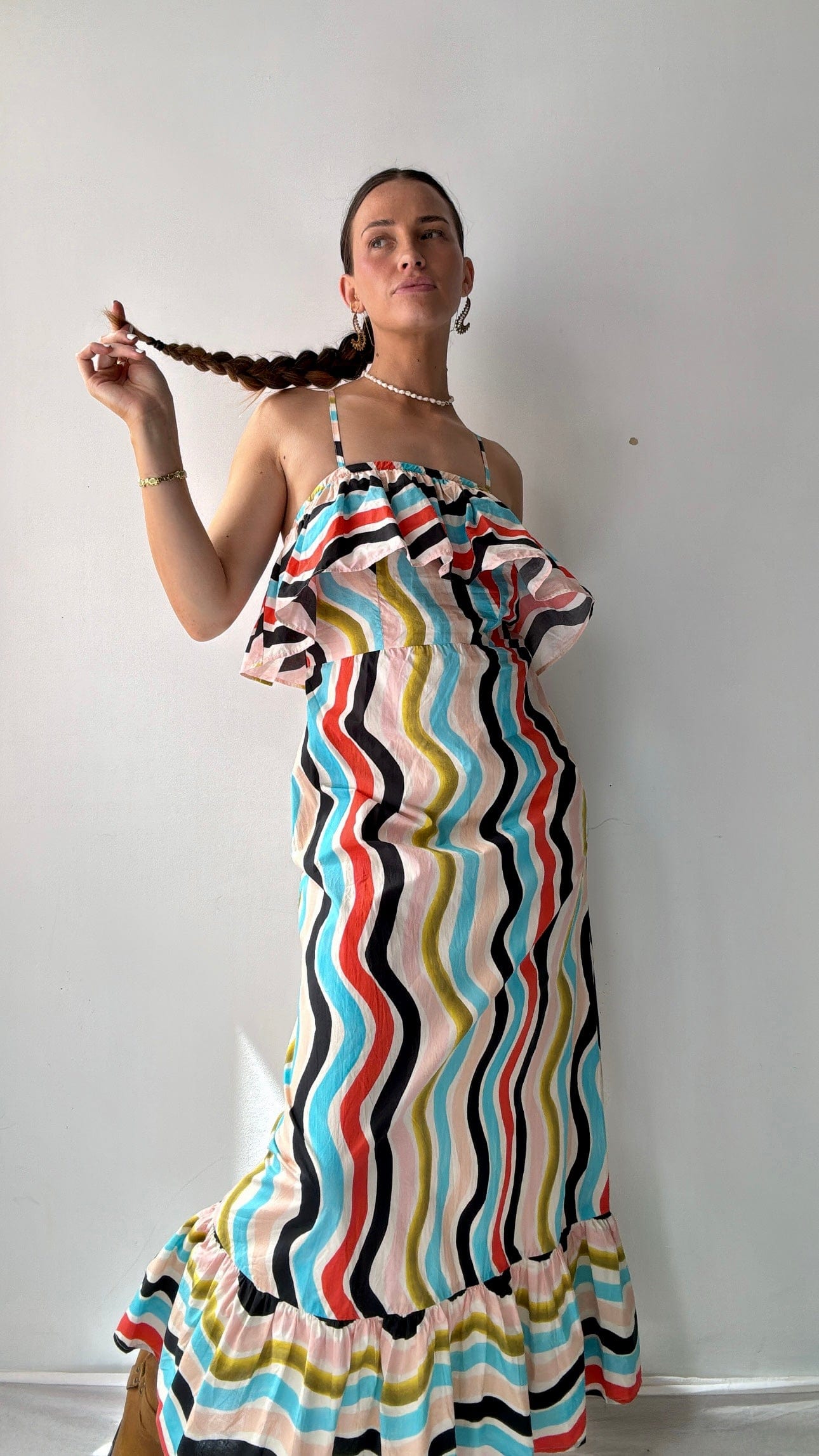 Farm Rio Farm Rio Lines Dress