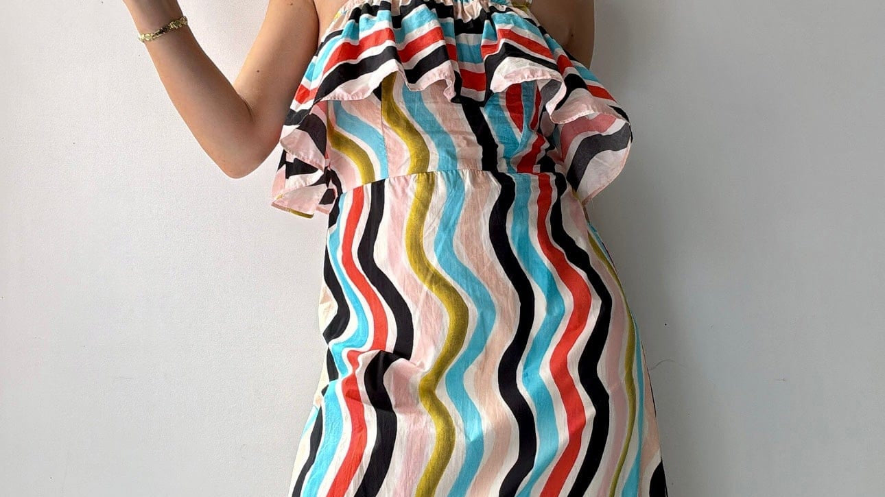 Farm Rio Farm Rio Lines Dress