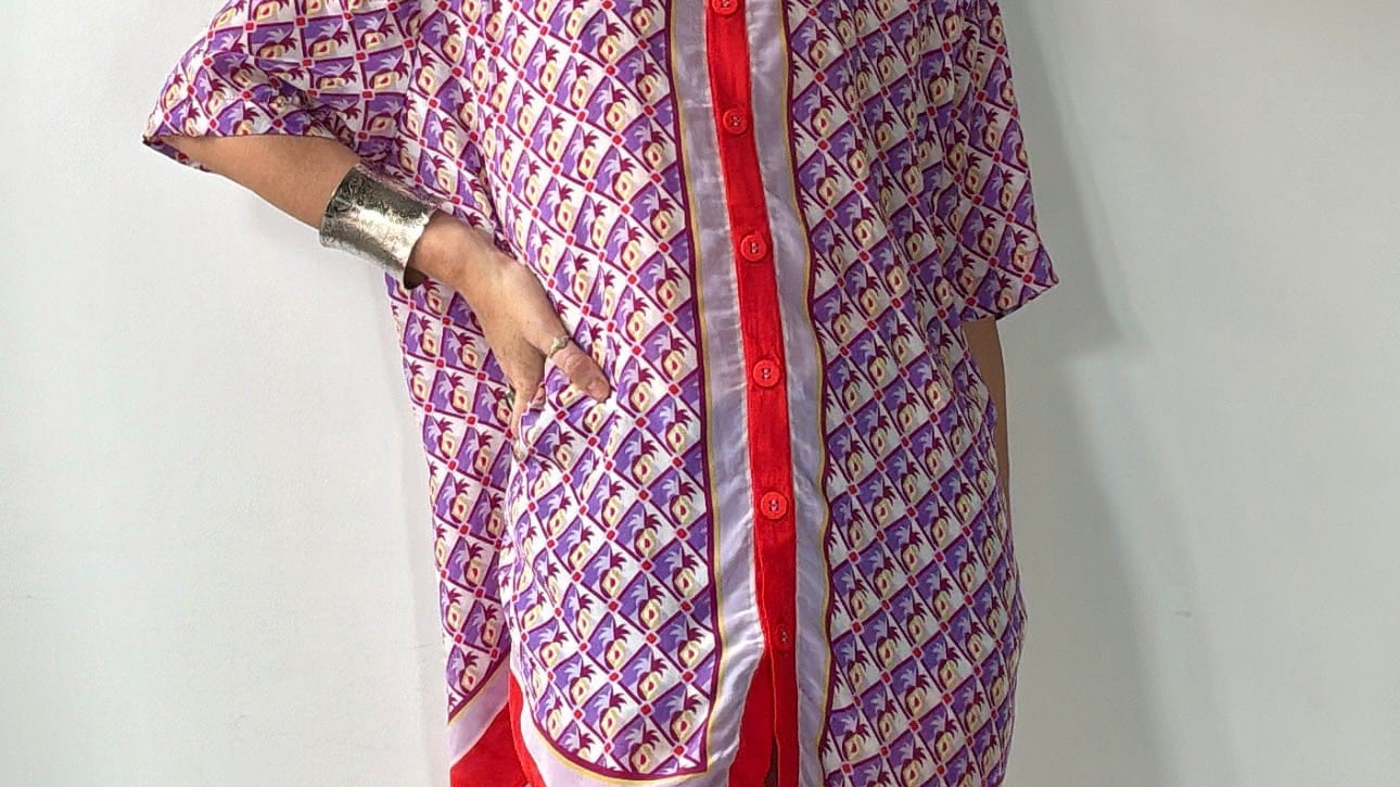 Farm Rio Shirts Farm Rio Pineapple Scarf Shirt