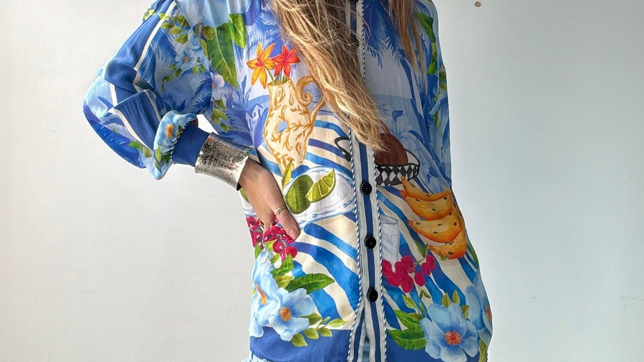 Farm Rio Shirts Farm Rio Table Scarf Shirt