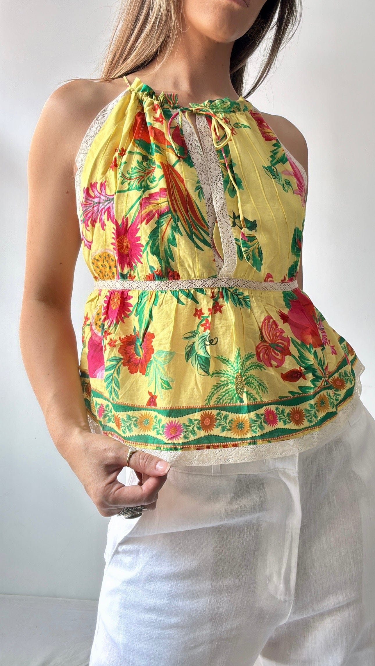 Farm Rio Tops Farm Rio Fruit Garden Top Sunflower