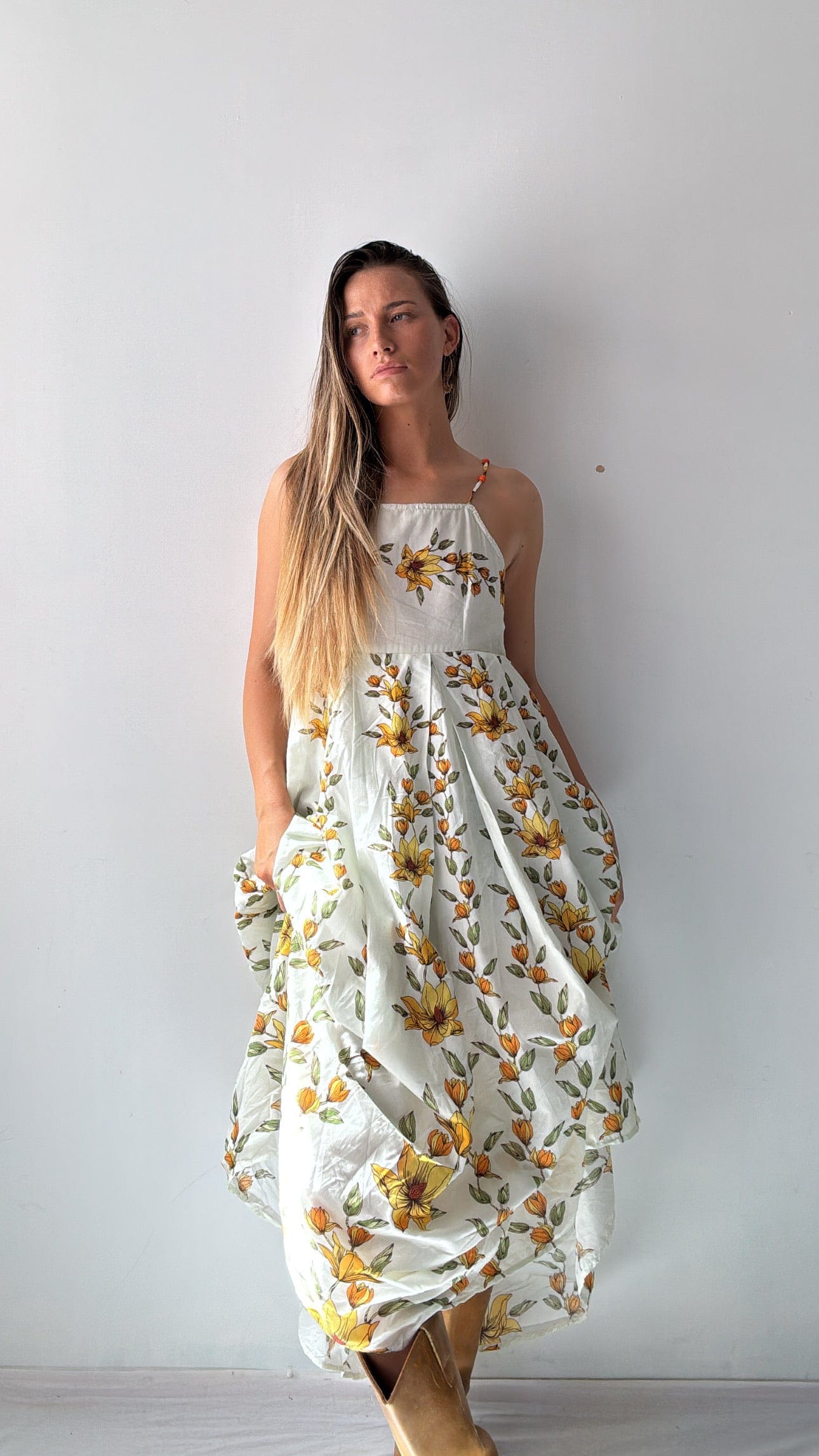 Free People Farm Rio Citrus Dress