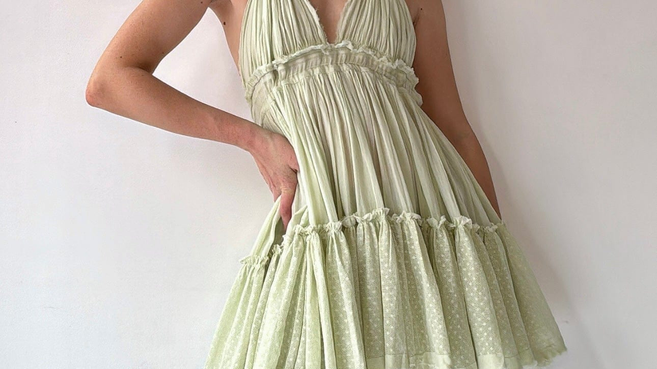 Free People Free People Bareback Mint Dress