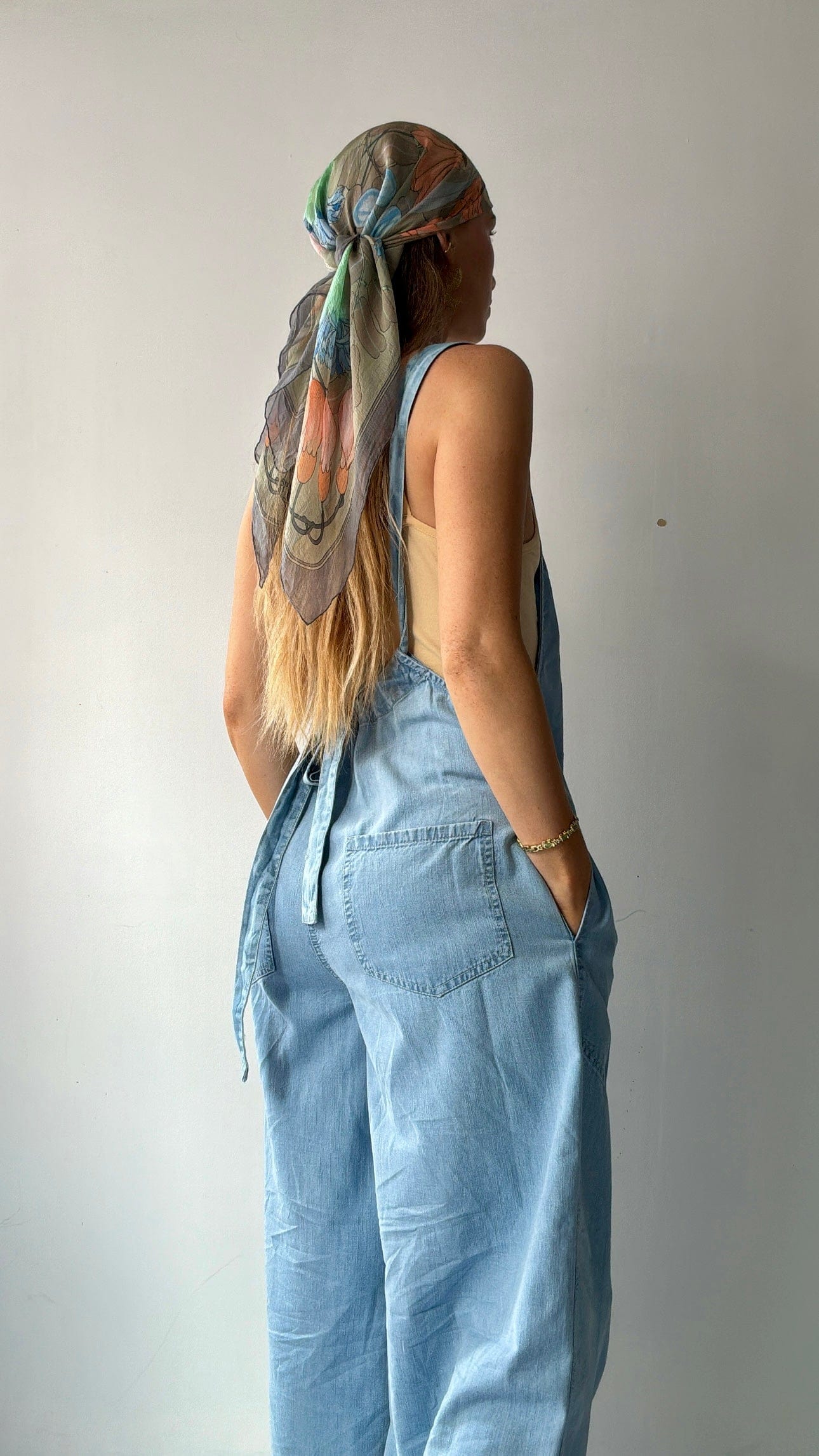 Free People Free People Chambray Jumpsuit