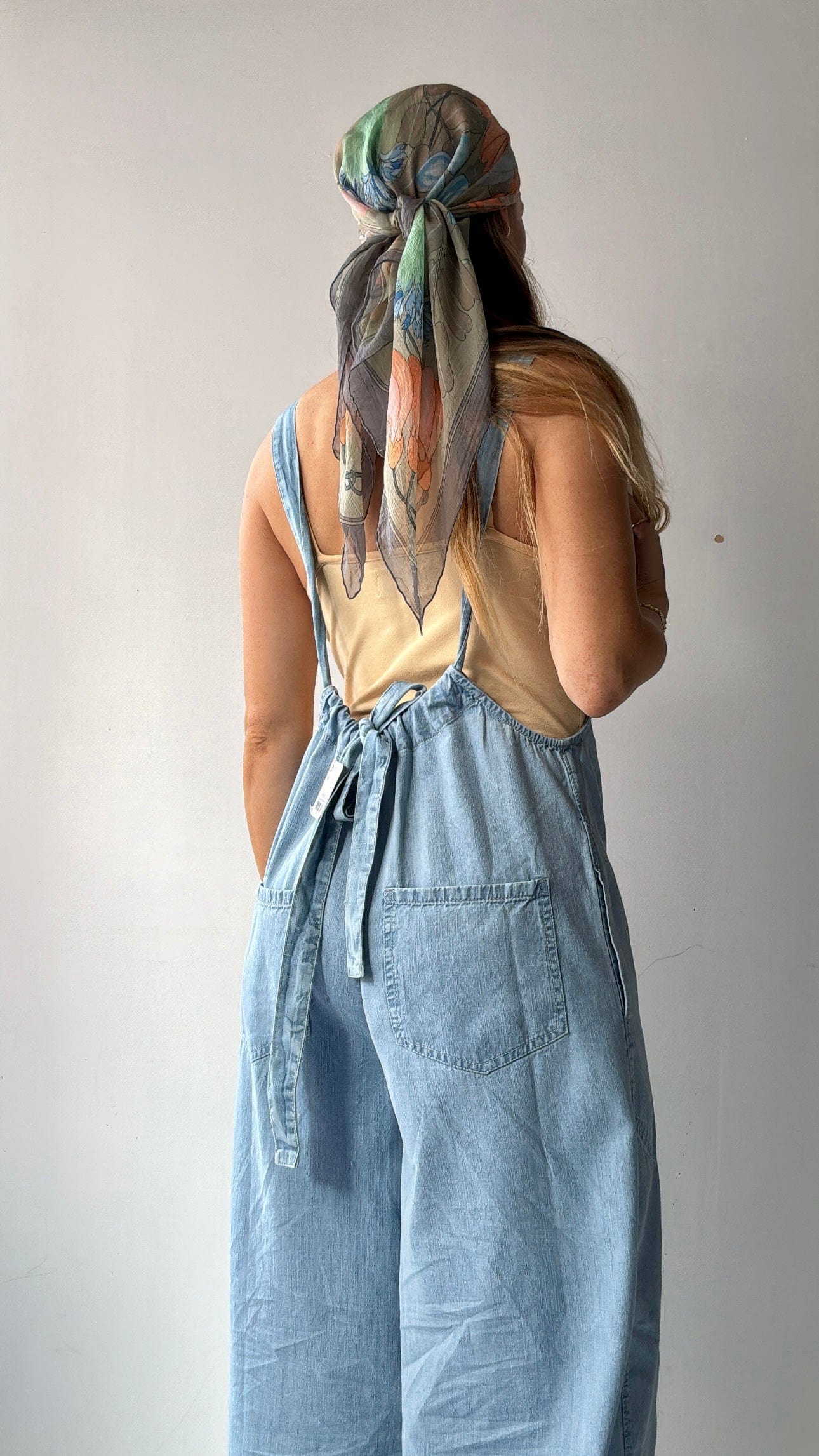 Free People Free People Chambray Jumpsuit
