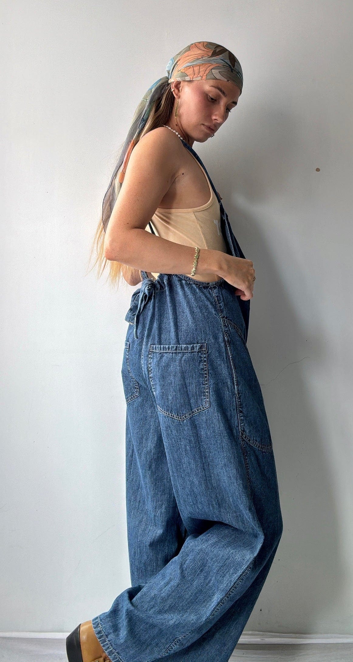 Free People Free People Denim Jumpsuit