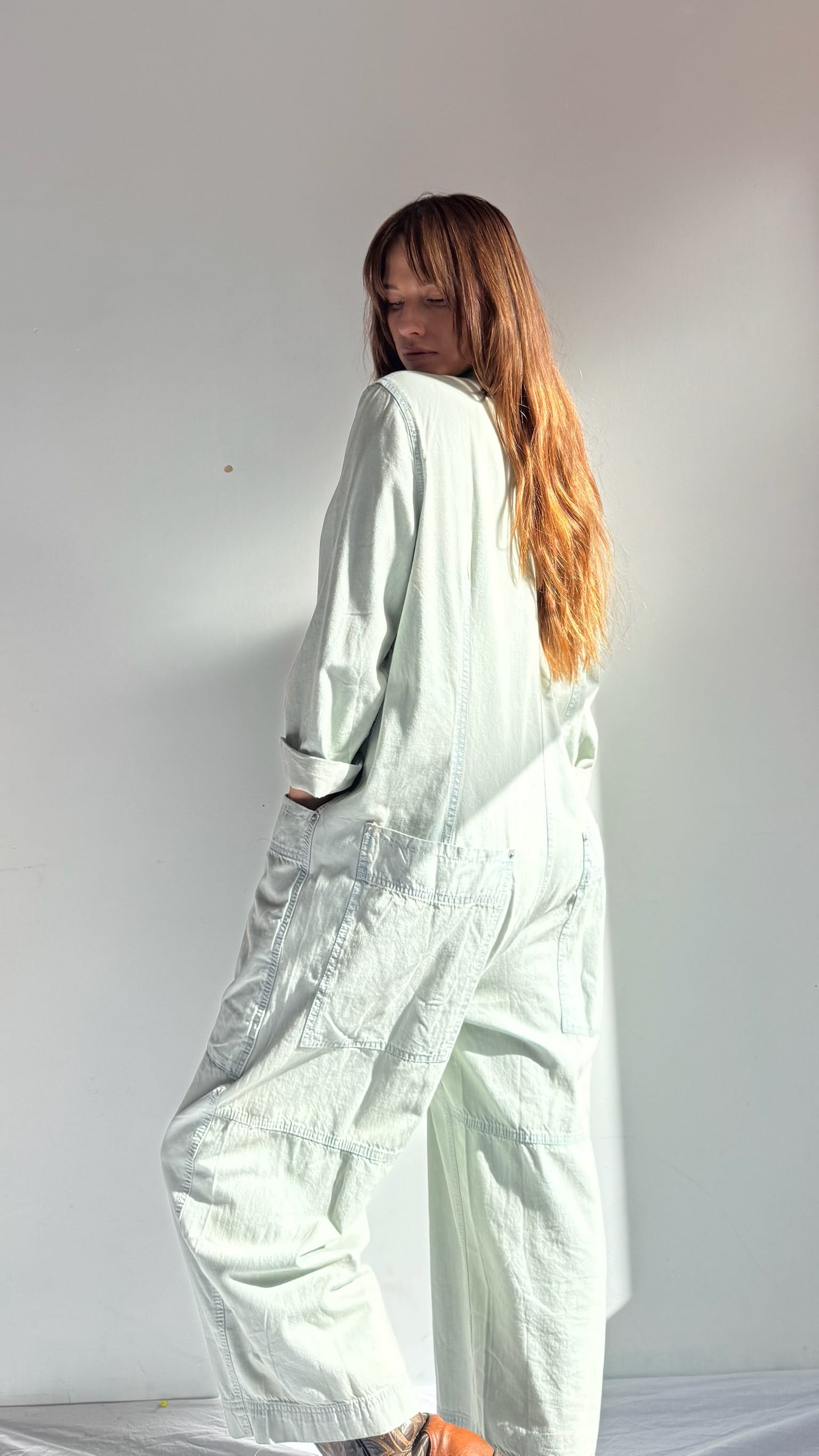 Free People Free People Margarita Jumpsuit Chambray