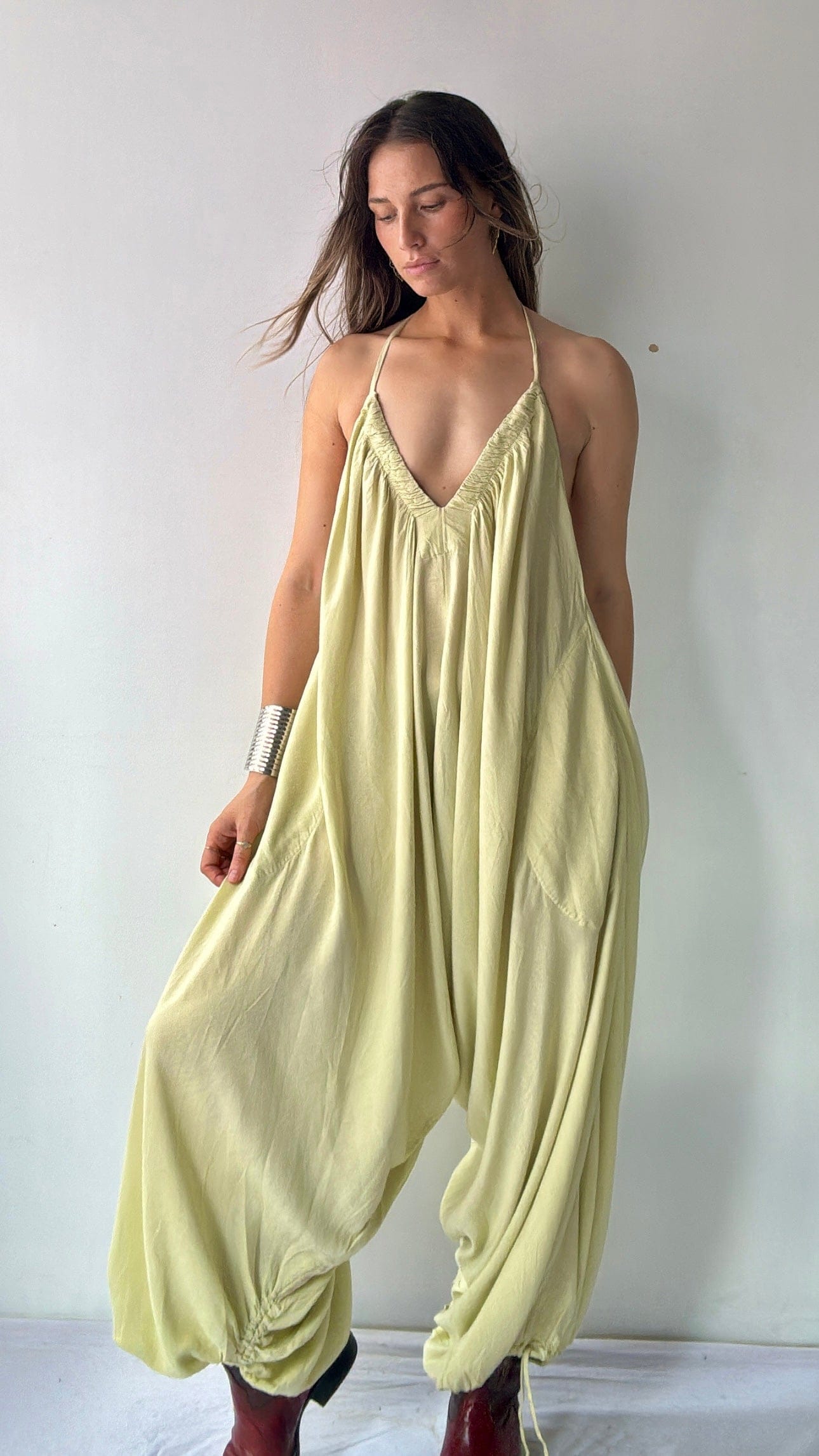 Free People Free People Rumple Mint Jumpsuit