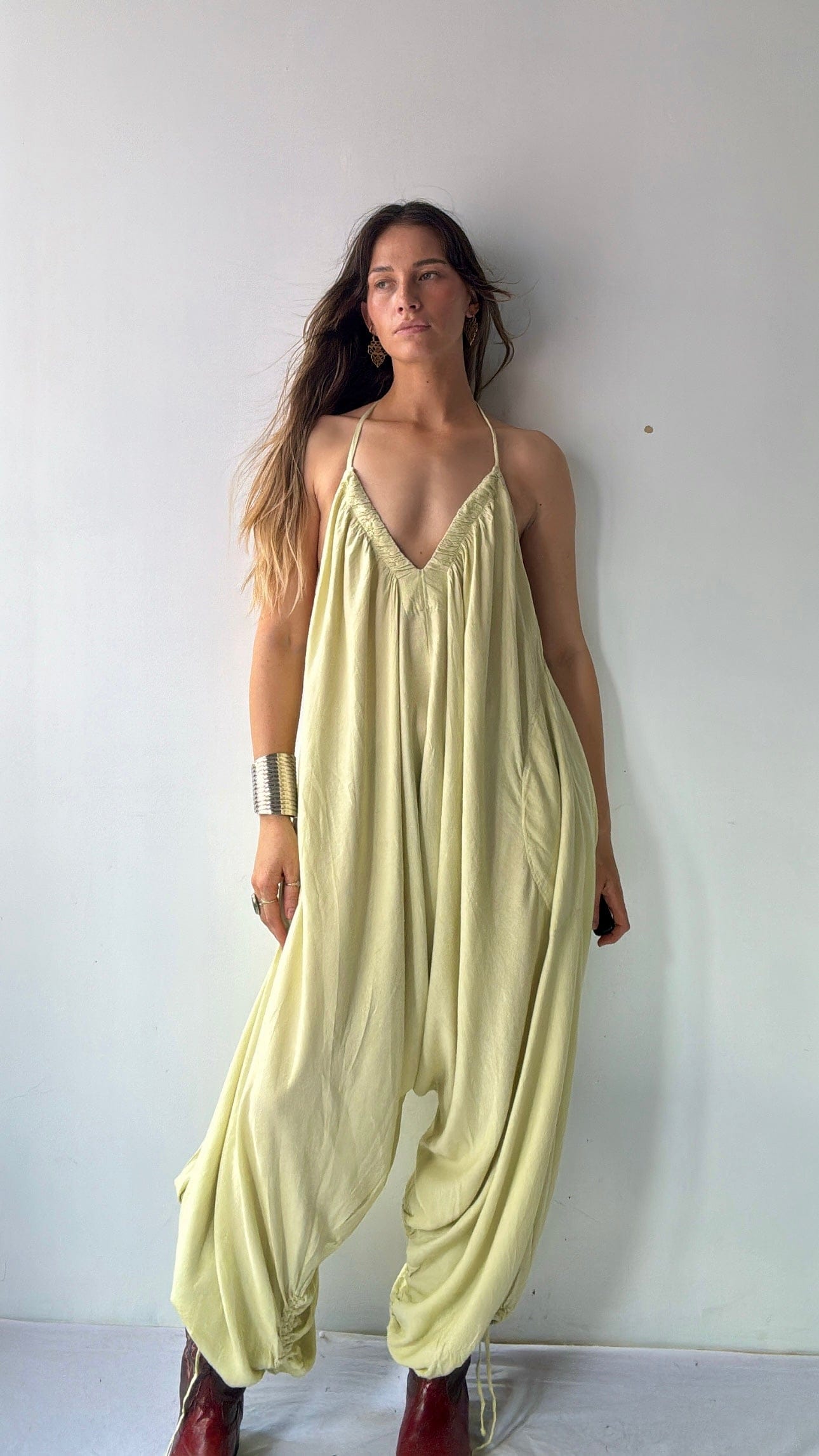 Free People Free People Rumple Mint Jumpsuit